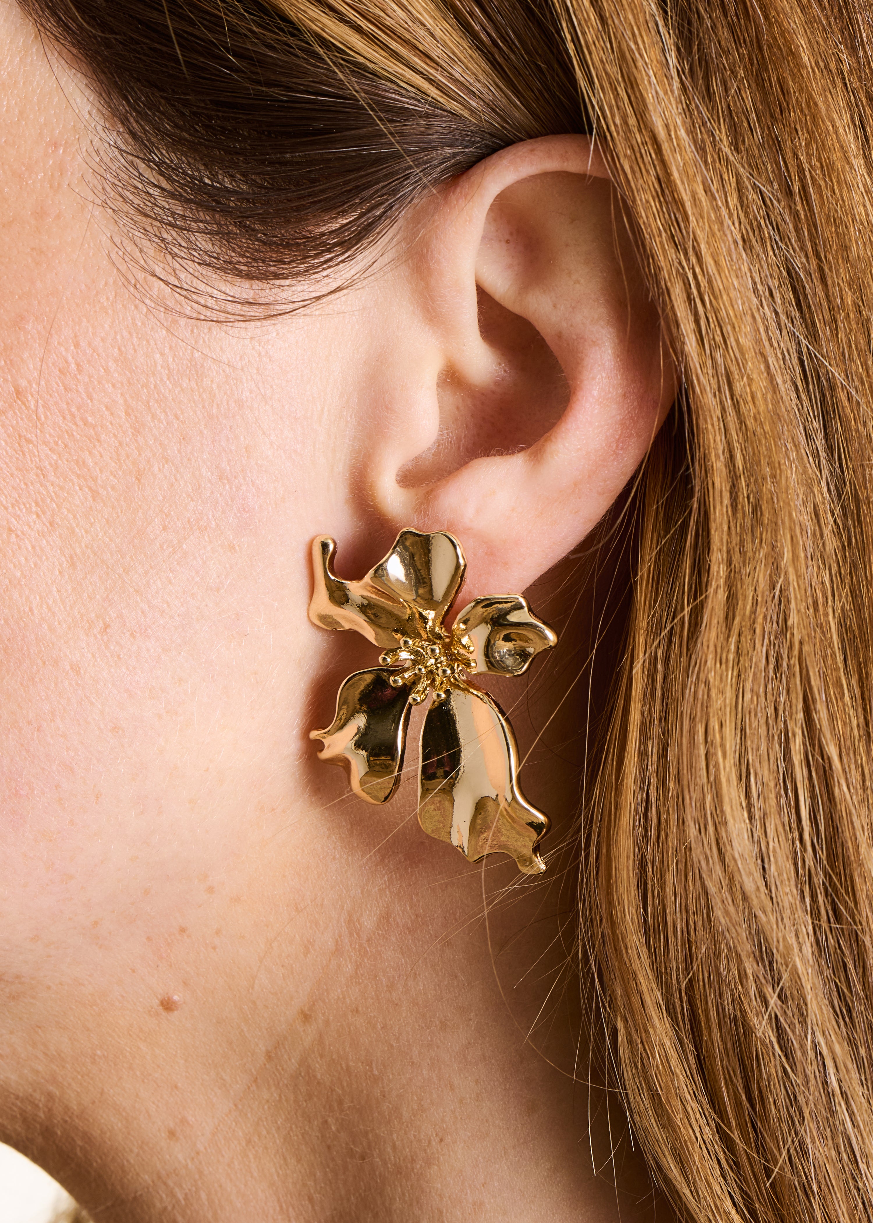 la-f-e-marabout-e-fin-ohrringe-gold-blume-metall image 3