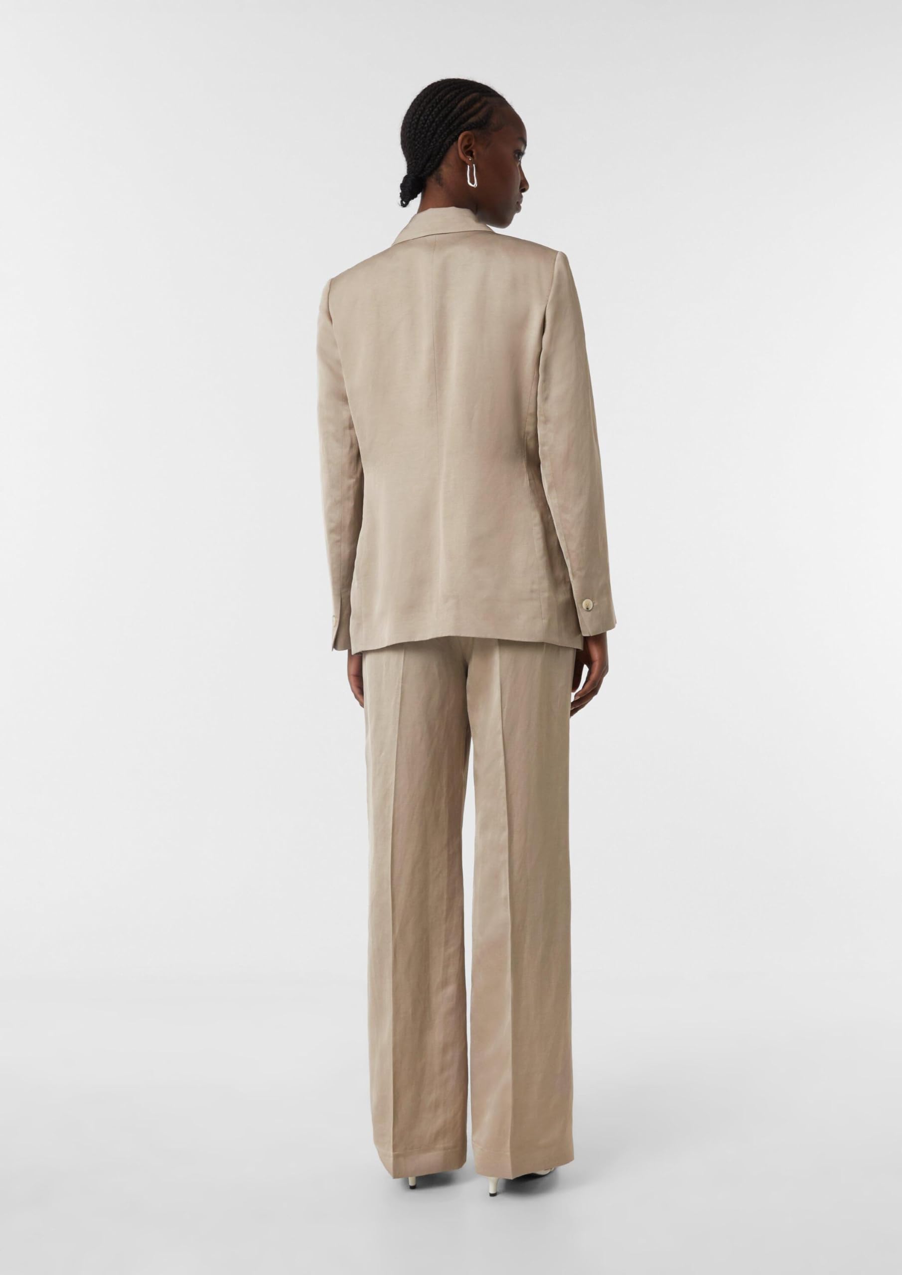 comma-satin-blazer-leinenmix-regular-fit image 8
