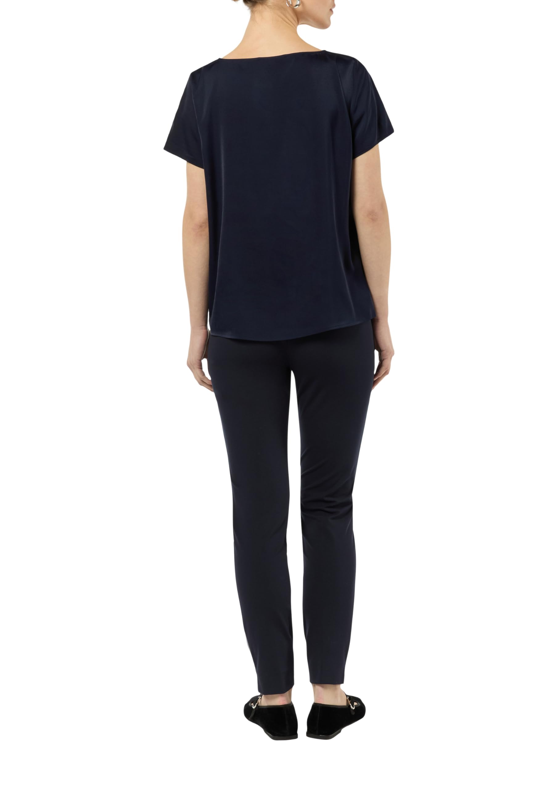 comma-bluse-damen-satinbluse-elegant-navy image 2