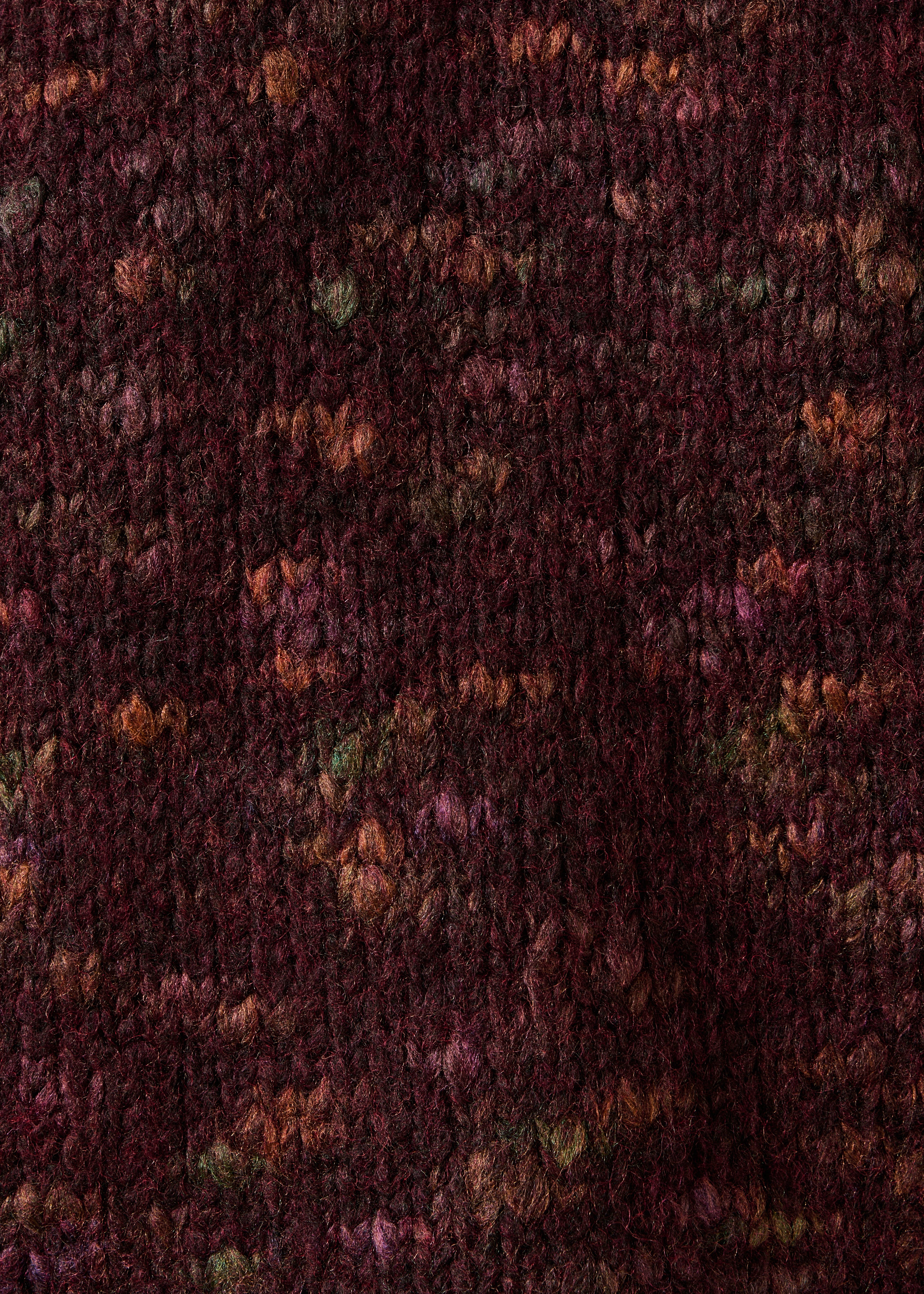 la-f-e-marabout-e-grigio-pullover-bordeaux-oversize-noppe image 4