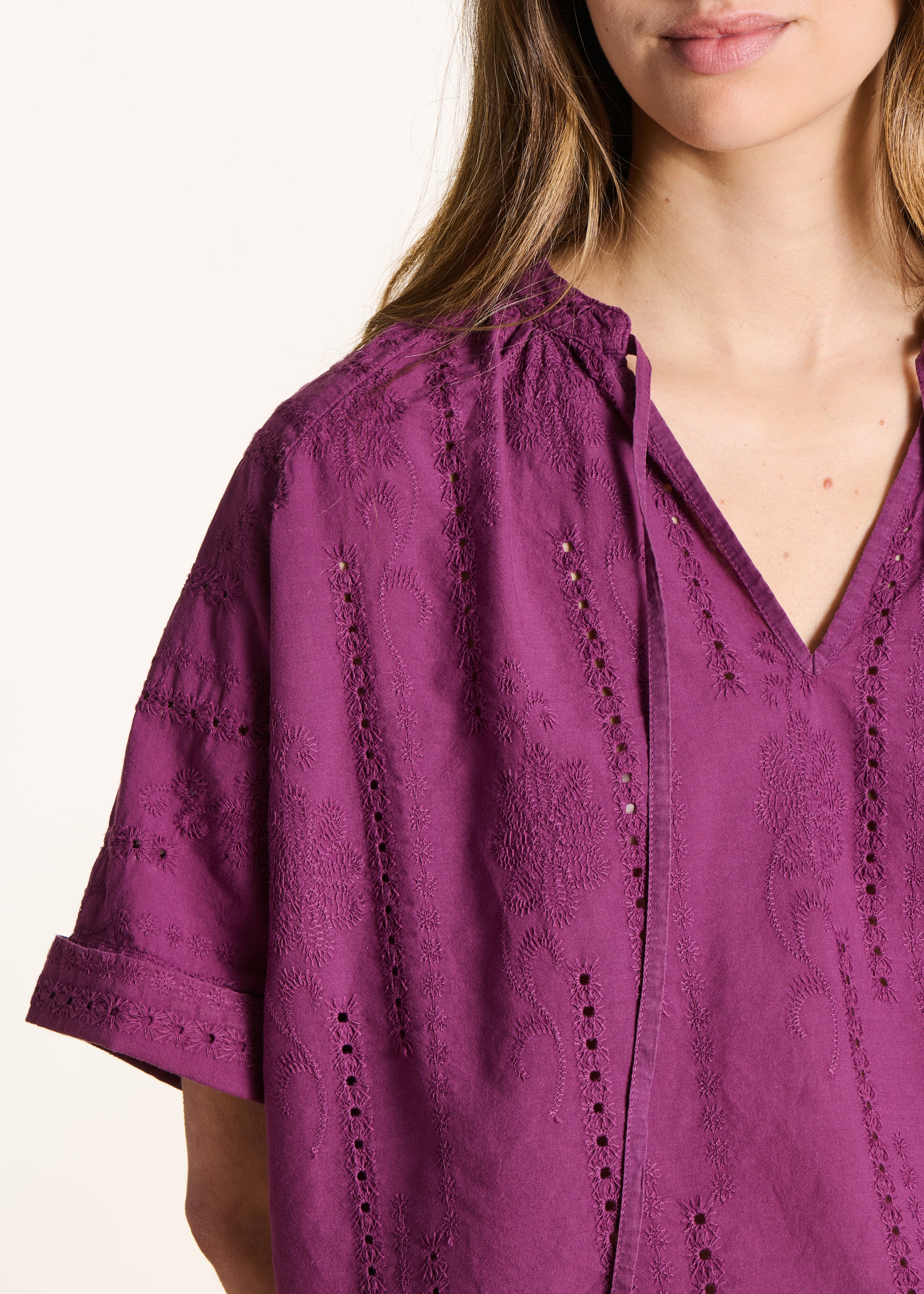 la-f-e-marabout-e-broderie-bluse-violett-gr-40-tunika image 6