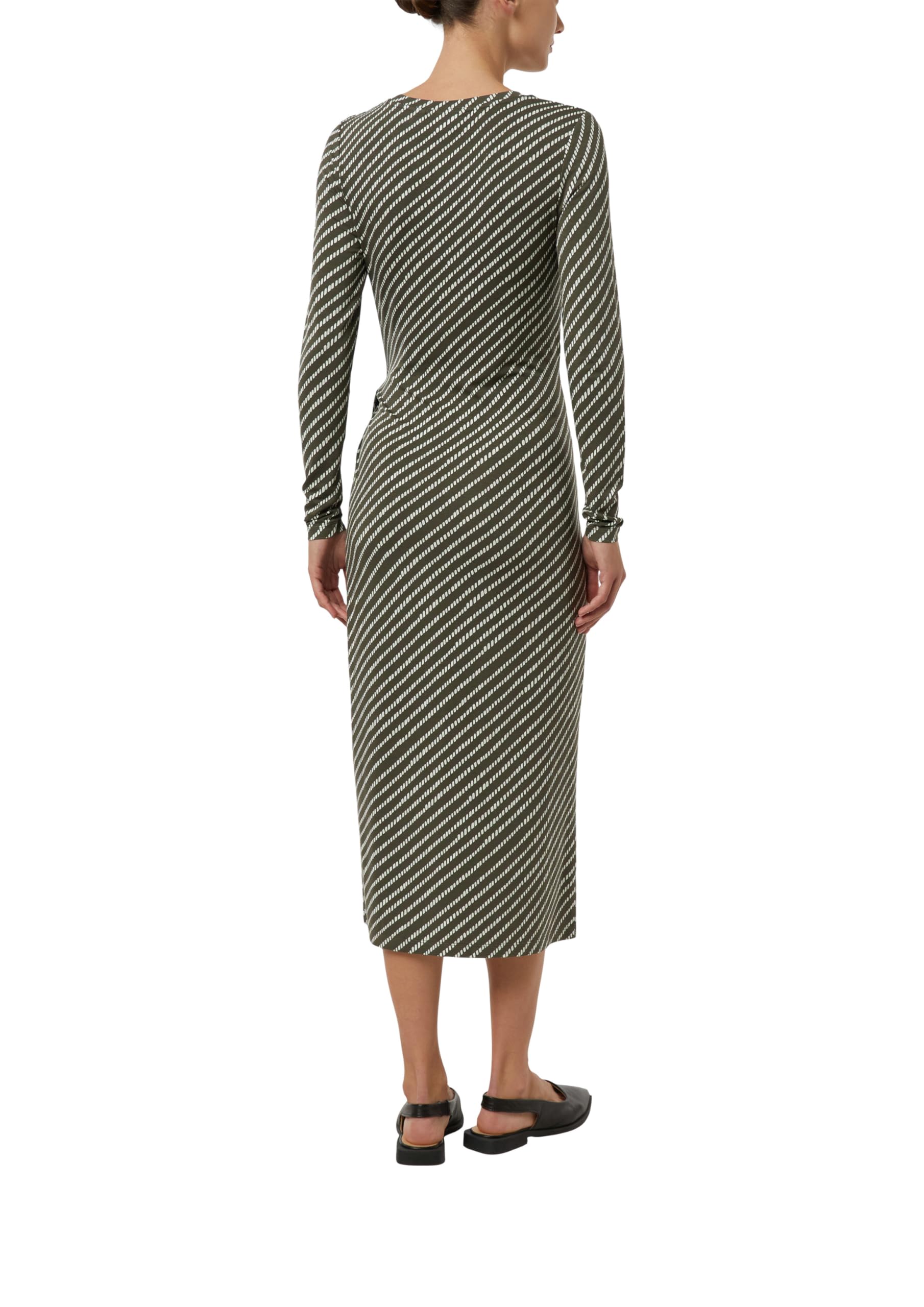 comma-jerseykleid-slim-fit-allover-print-gr-34-midi image 2