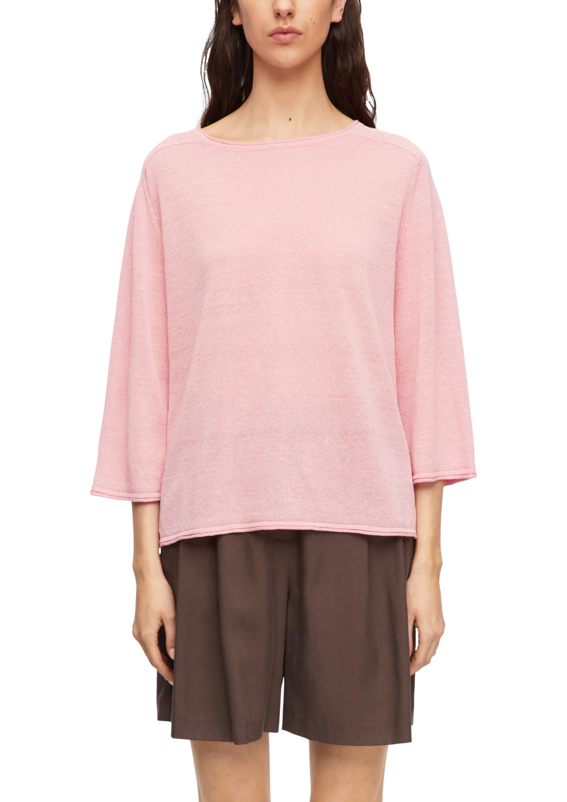 comma-feinstrick-pullover-damen-gr-42-3-4-arm-rosa image 1