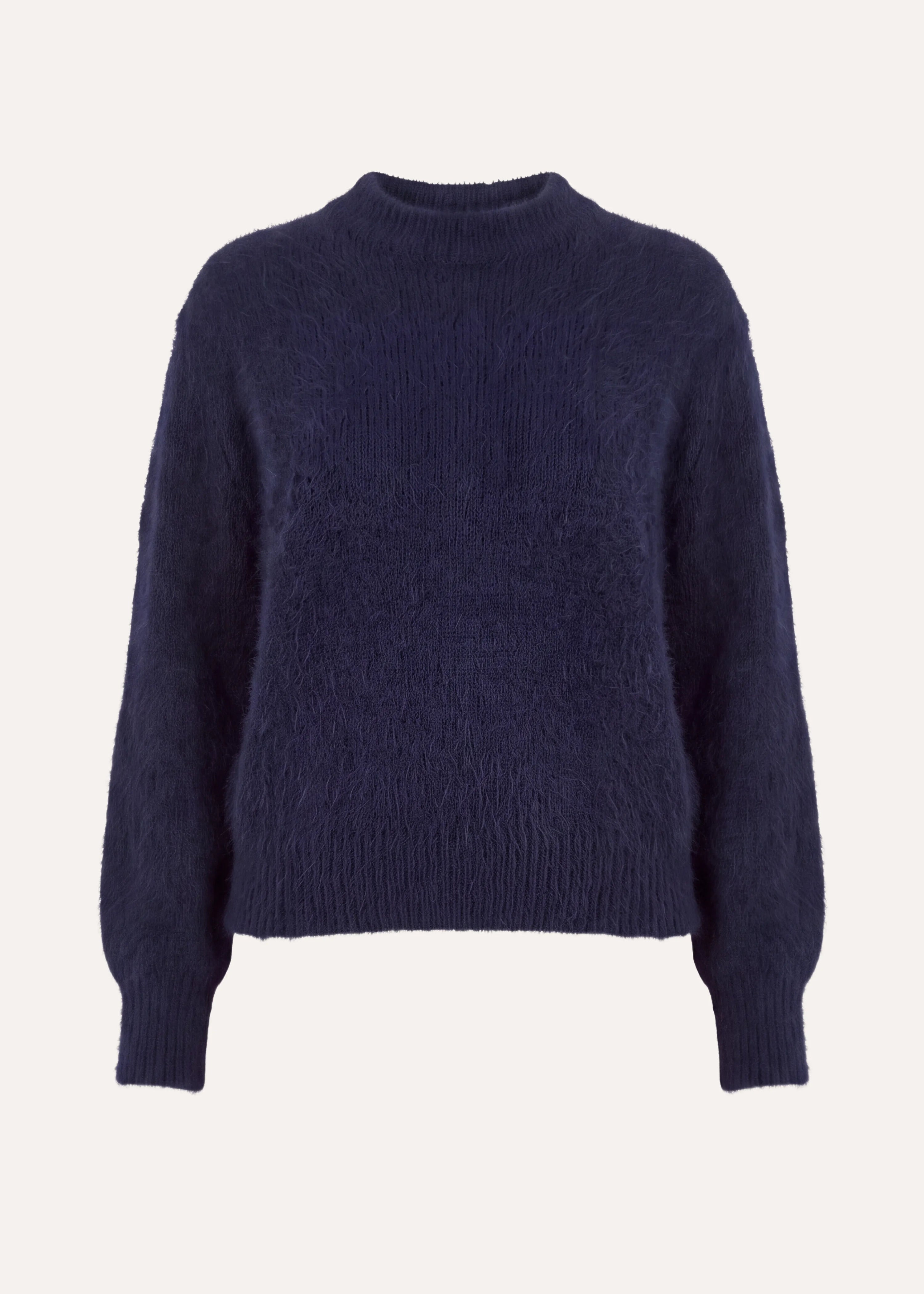 la-f-e-marabout-e-genesio-pullover-blau-mohair-kurz image 6