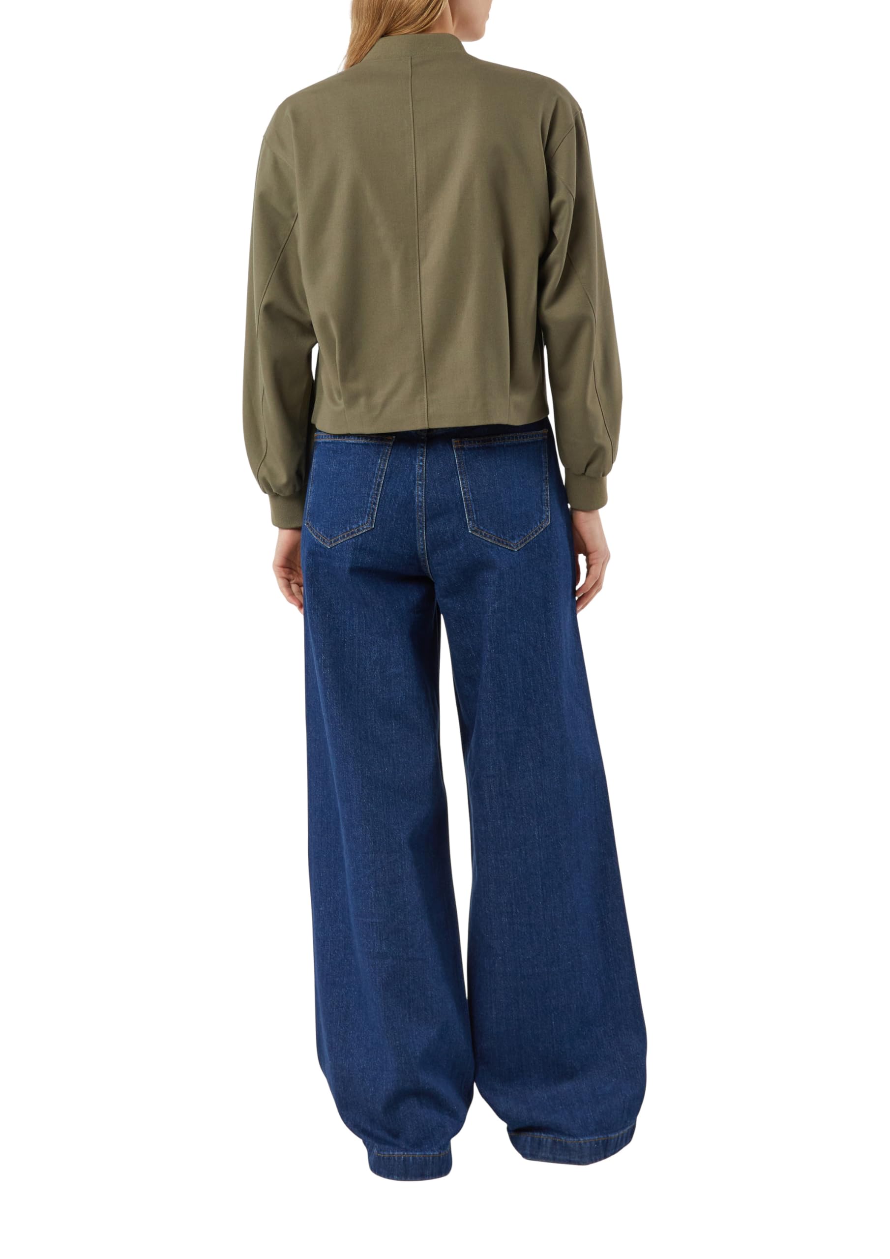 comma-indoor-jacke-boxy-college-olivgr-n-gr-42 image 2