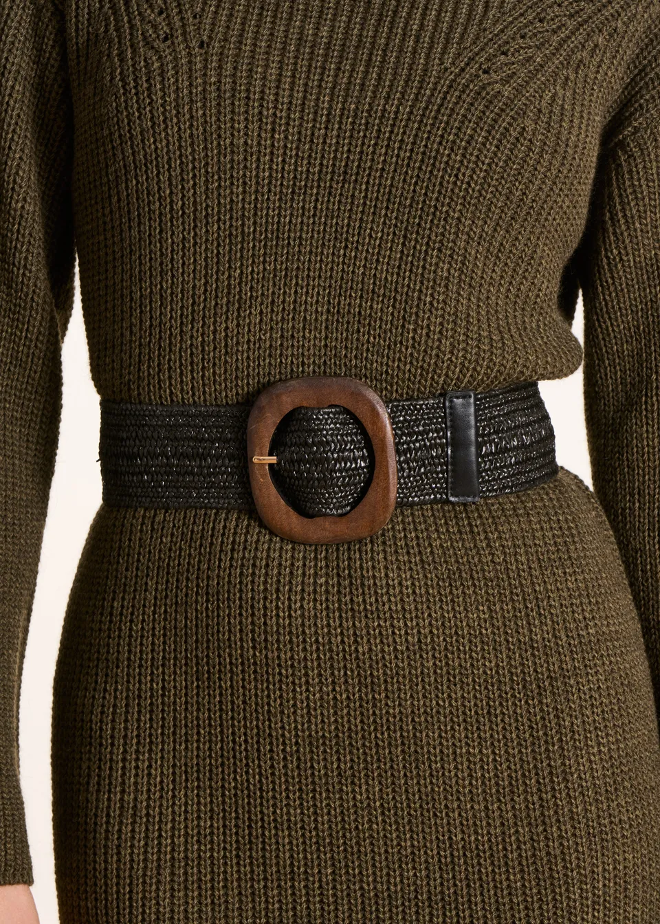 la-f-e-marabout-e-dorian-breiter-g-rtel-schwarz-elastisch image 1