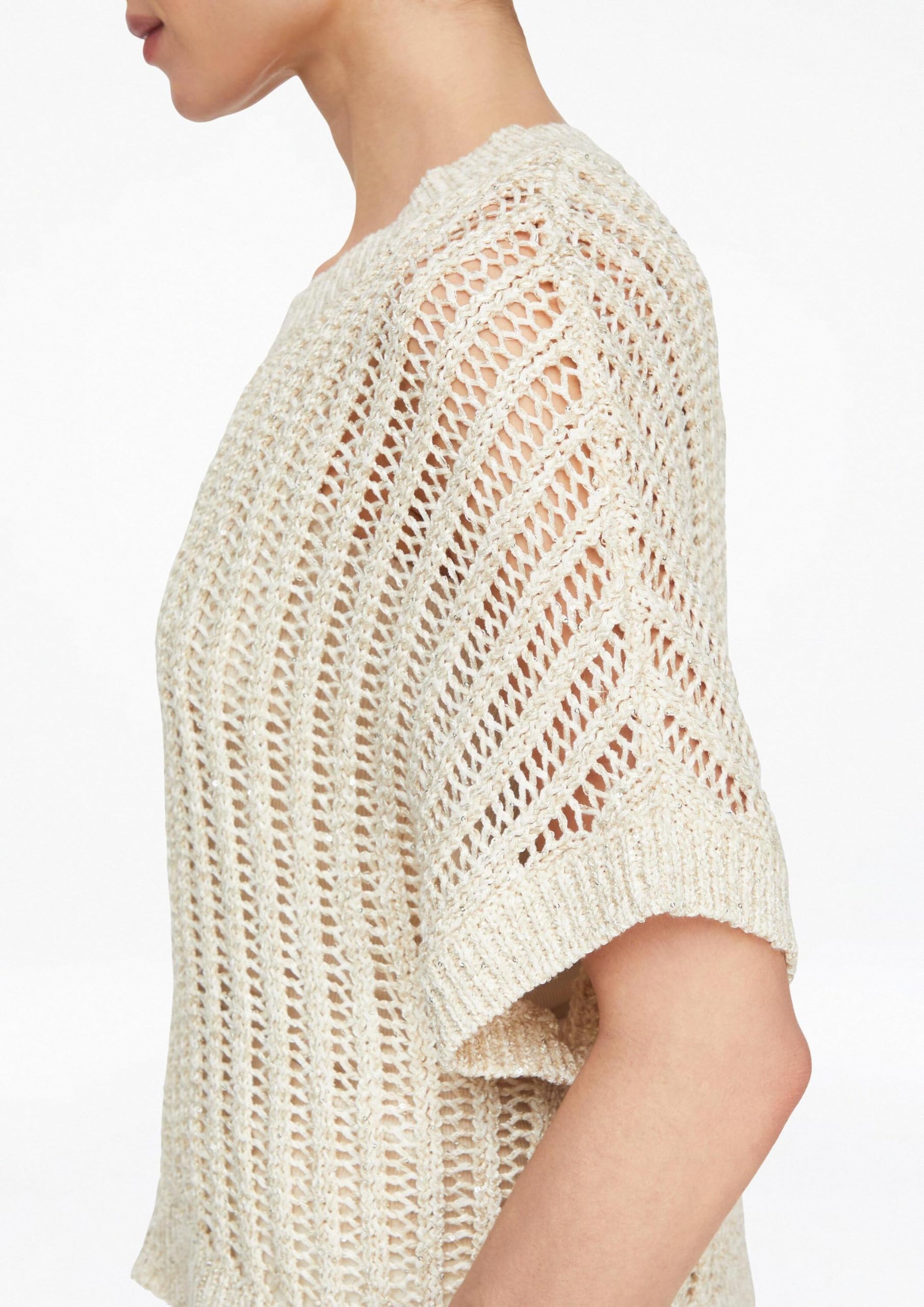 comma-strickpullover-damen-kurzarm-pailletten-gr-e-s image 4
