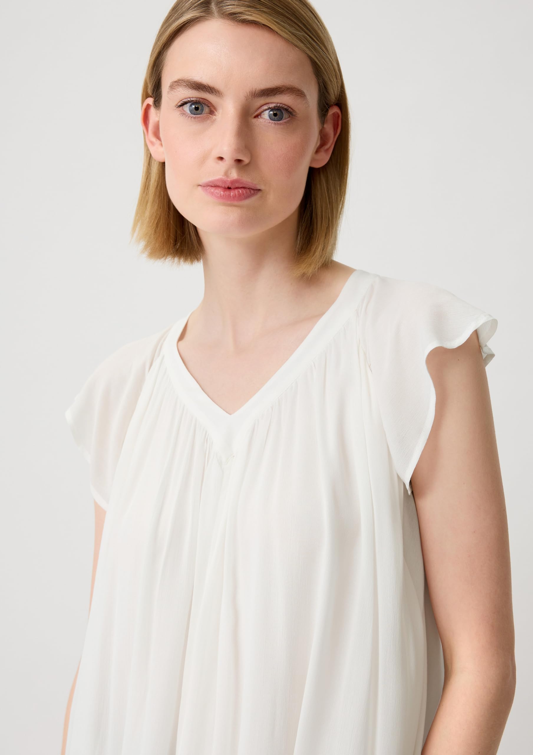 comma-cr-pe-bluse-damen-bluse-gr-40-viskose-raffung image 3
