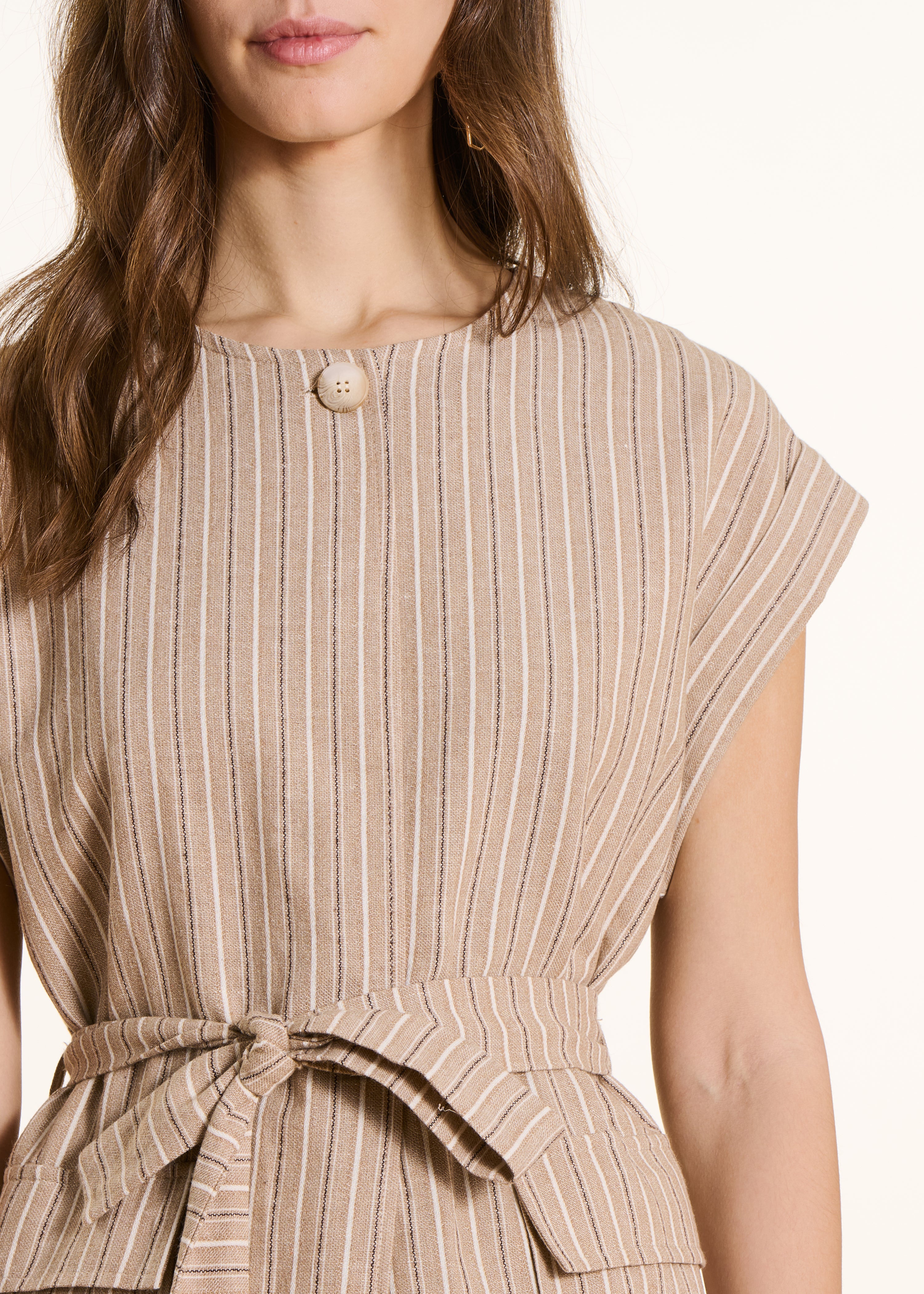 la-f-e-marabout-e-vestes-weste-beige-streifen-gr-38 image 5
