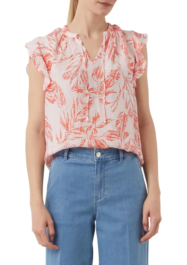 comma-blouses-strukturierte-bluse-volant-gr-e-36 image 1
