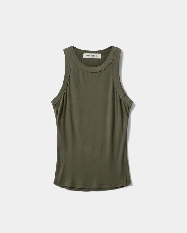 sofie-schnoor-women-jullies-top-army-viskose-slim-fit image 1