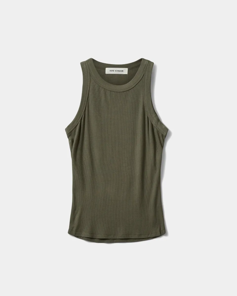 sofie-schnoor-women-jullies-top-army-viskose-slim-fit image 1