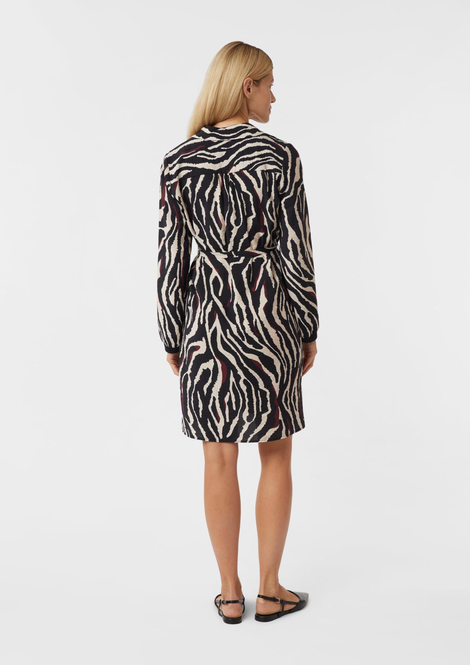 comma-hemdblusenkleid-animal-print-gr-38-mit-g-rtel image 7
