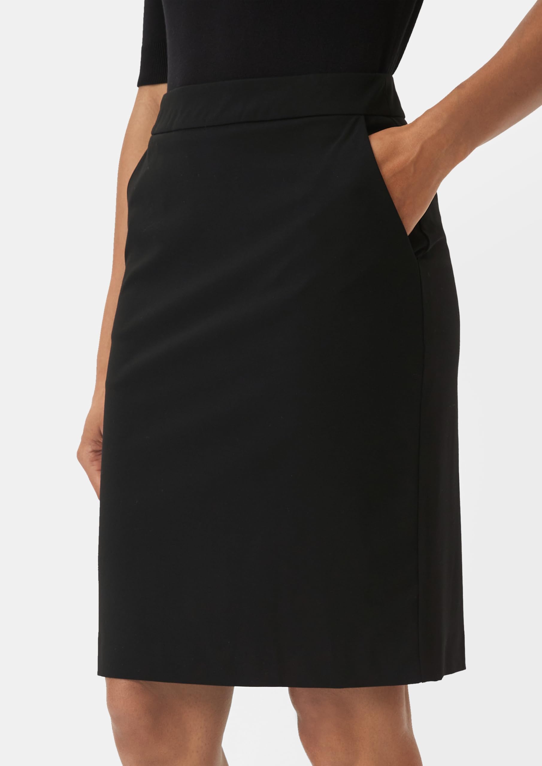comma-rock-damen-midirock-navy-gr-34-mit-gehschlitz image 4