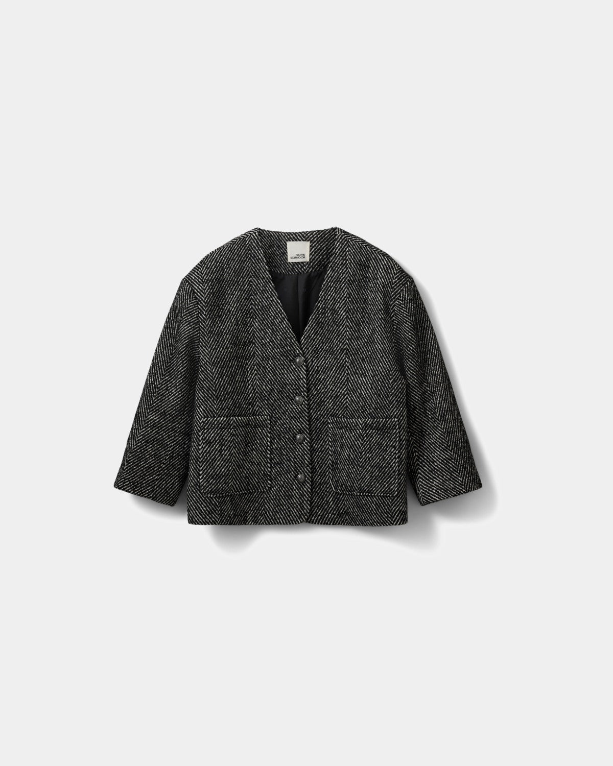 sofie-schnoor-women-aureliesw-jacke-off-white-black-wolle image 1