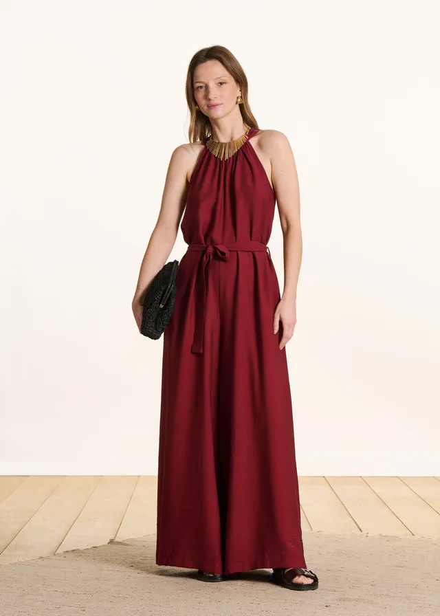 la-f-e-marabout-e-faka-jumpsuit-terracotta-gr-34-jacquard image 1