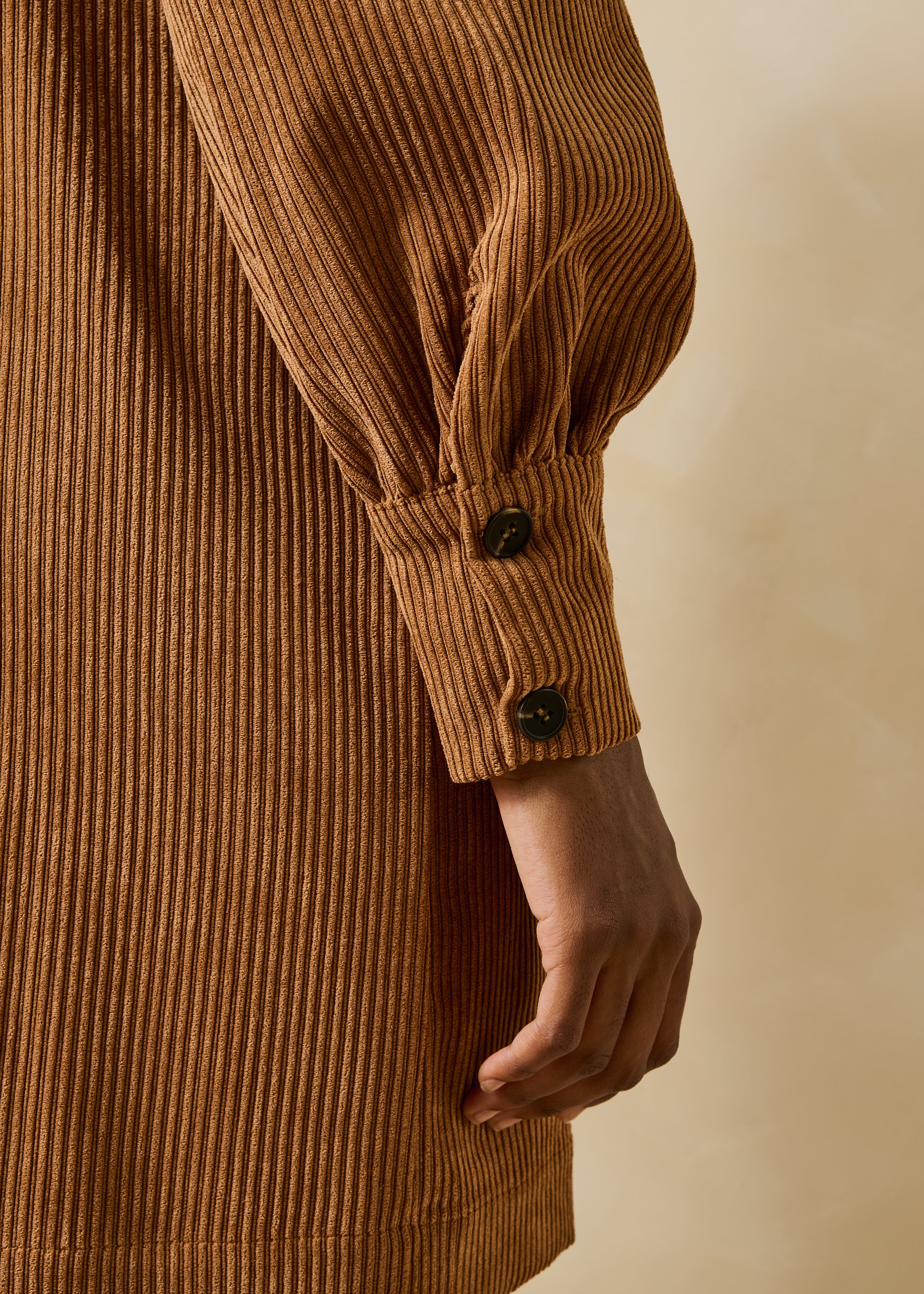 la-f-e-marabout-e-gamine-kleid-camel-cord-kurz image 5