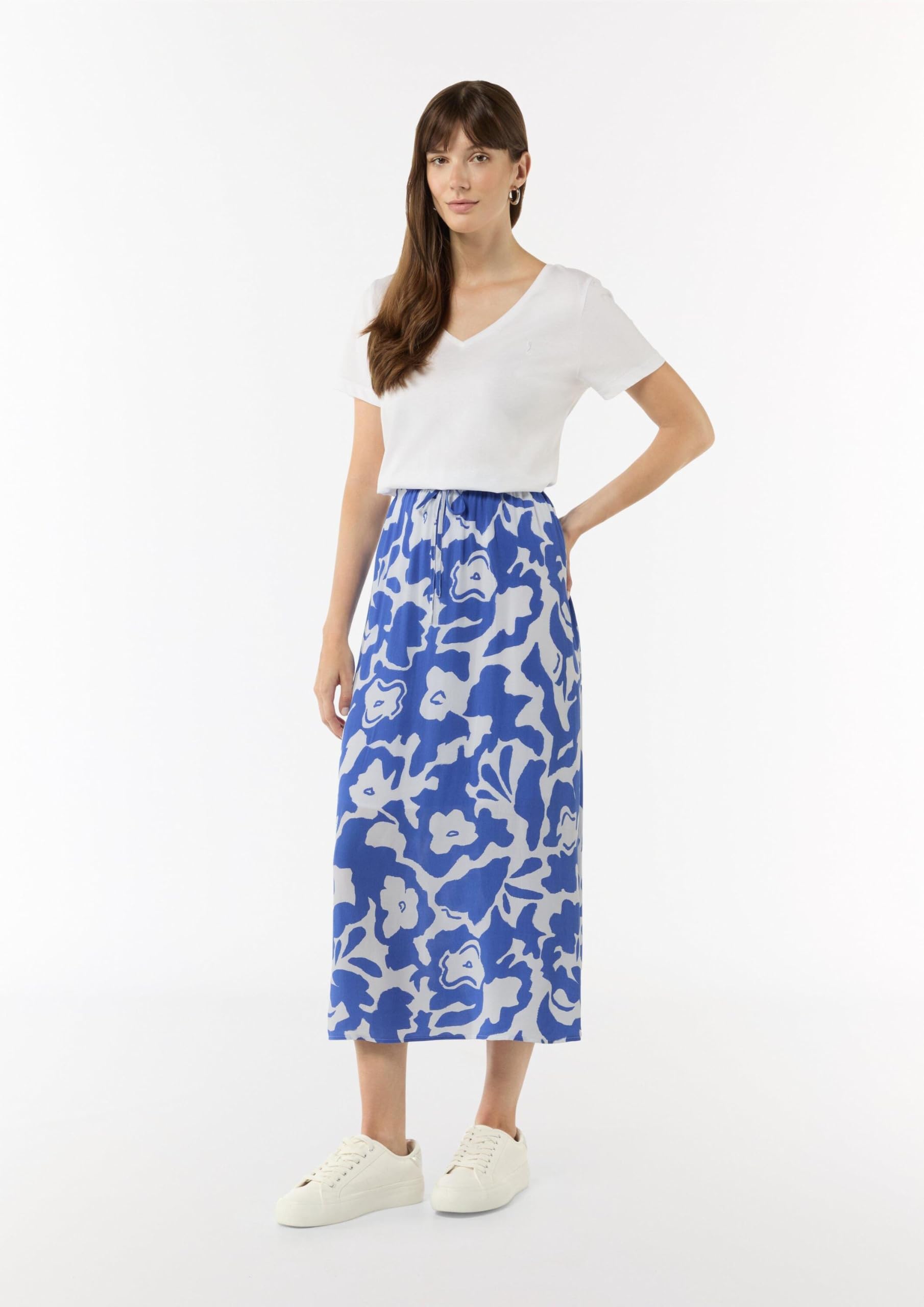 comma-midi-rock-mit-all-over-print-viskose image 6