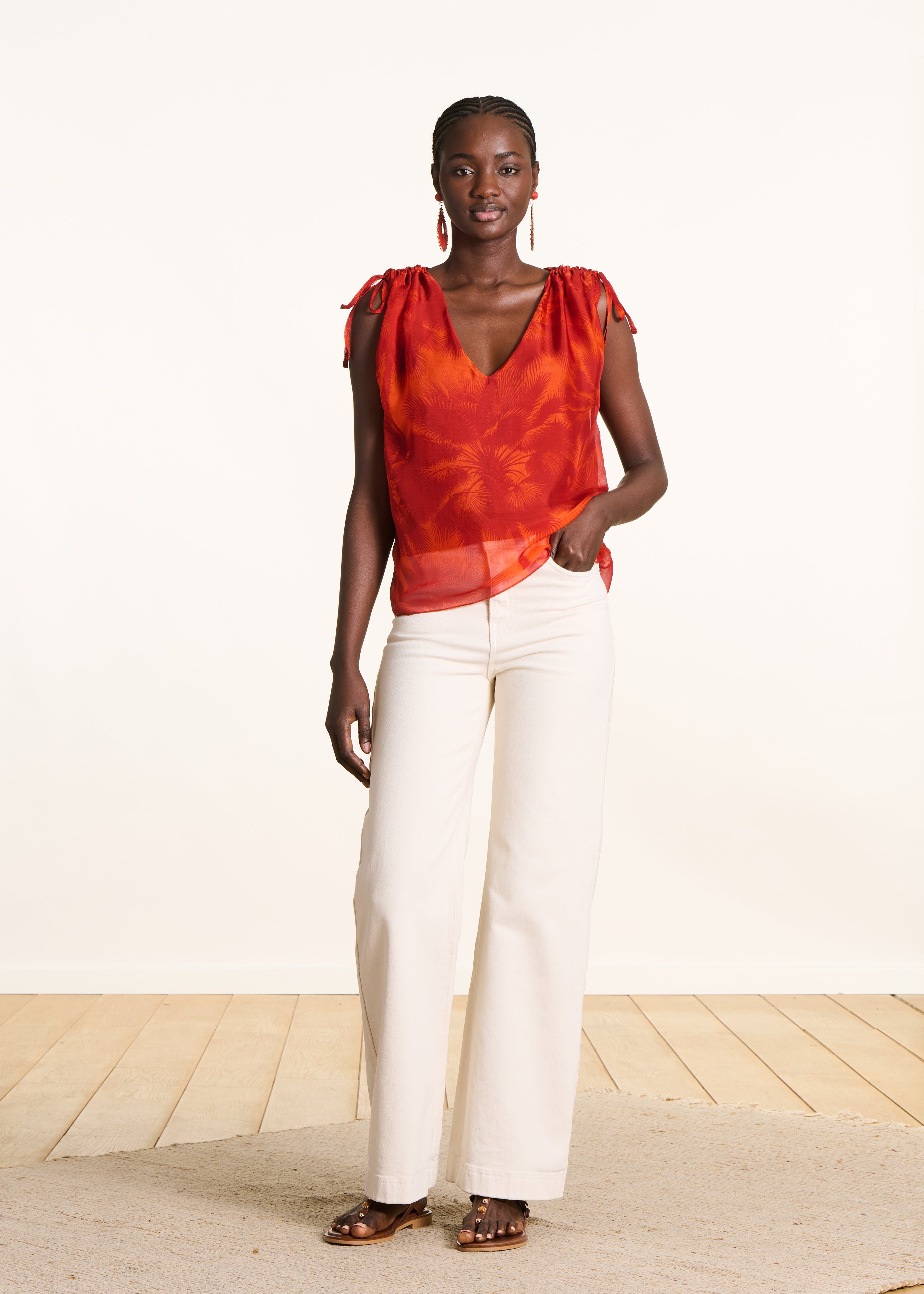 la-f-e-marabout-e-tops-filou-top-orange-blumen-voile image 2
