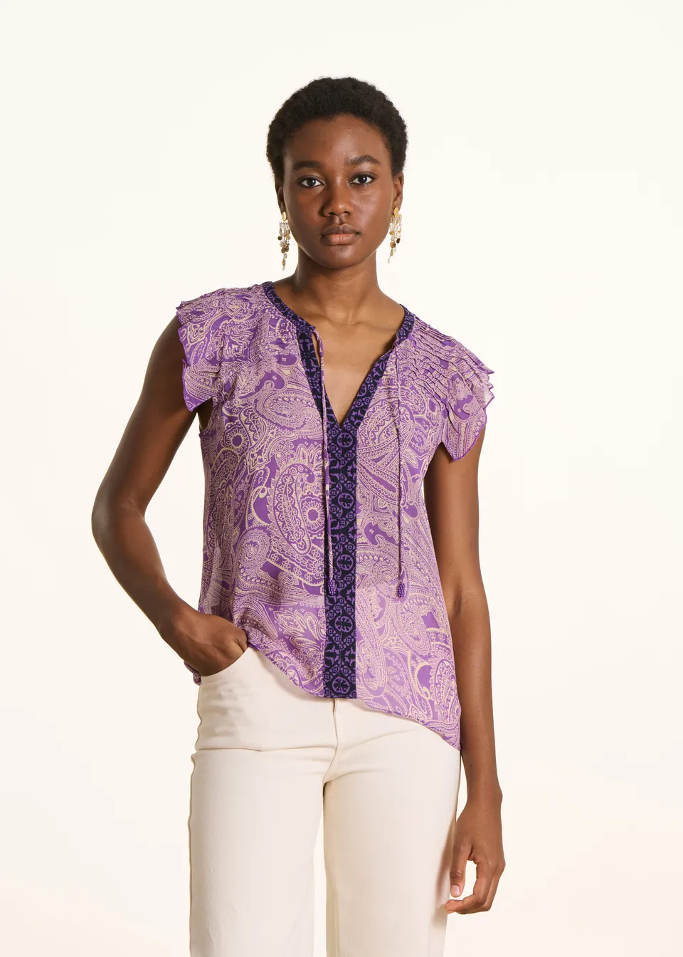 la-f-e-marabout-e-top-violett-paisley-top-gr-34 image 1