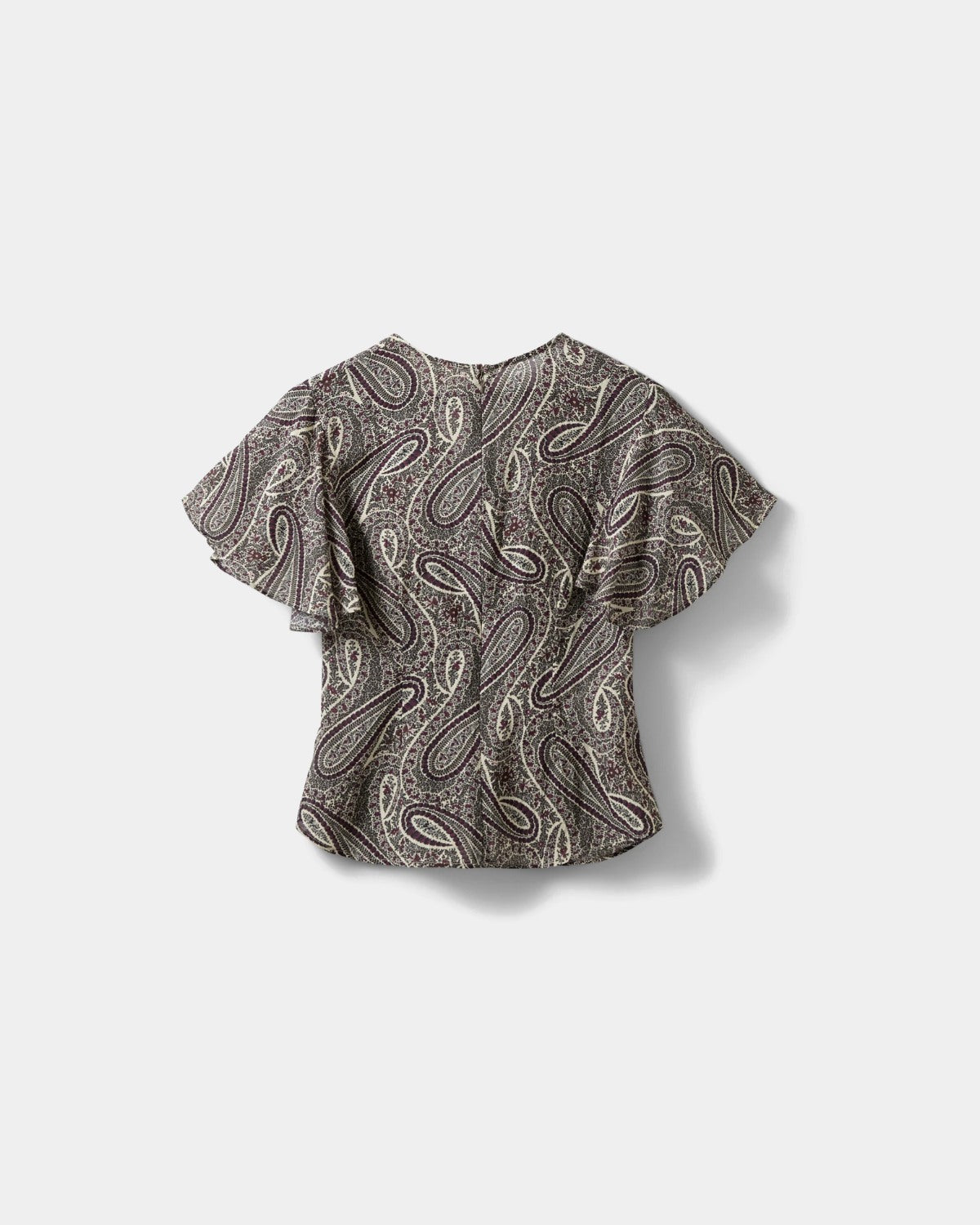 sofie-schnoor-women-leelasw-bluse-paisley-bordeaux-kurzarm image 6