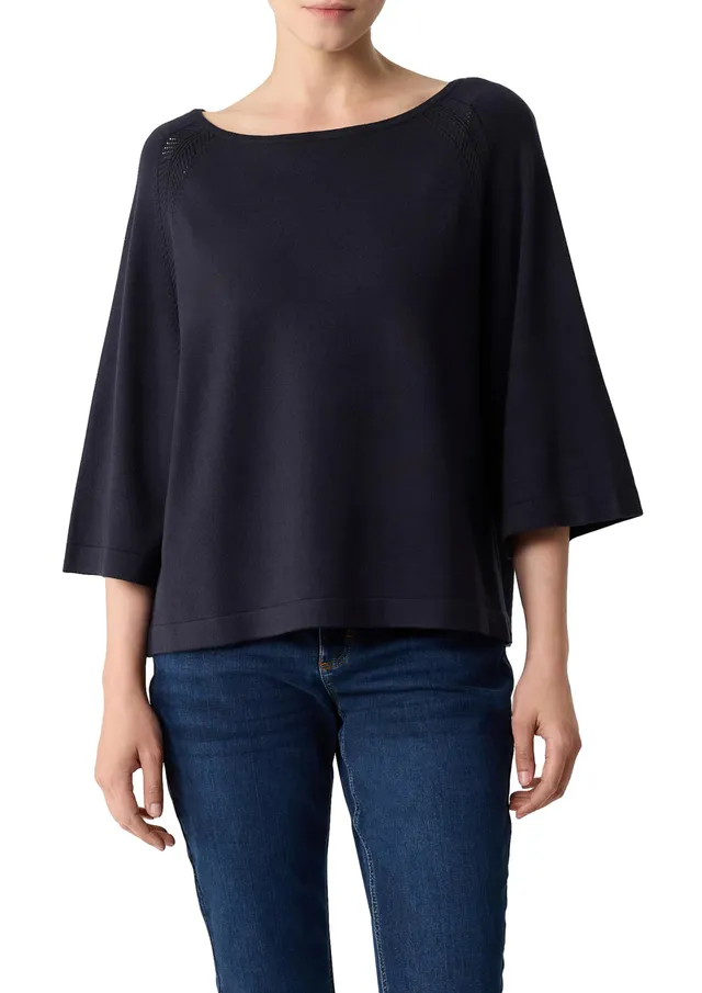 comma-oversized-feinstrick-pullover-damen-gr-s-lochmuster image 1