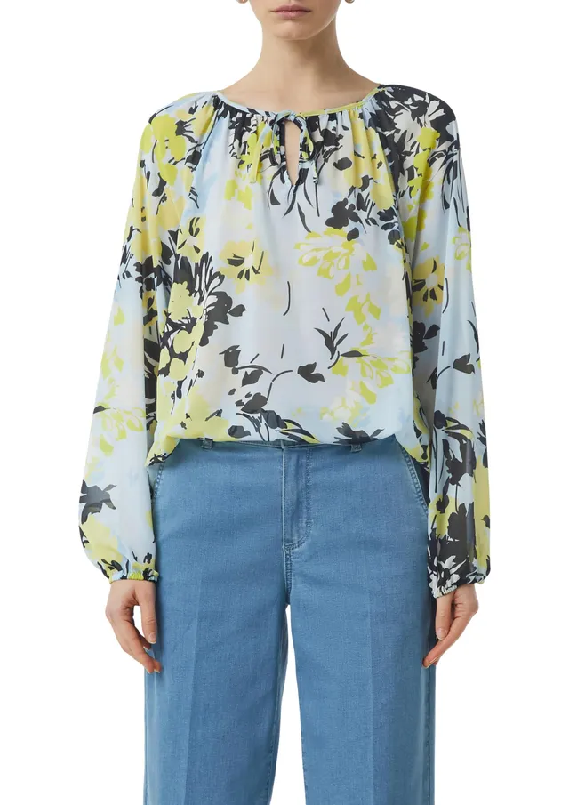 comma-blouses-chiffon-bluse-gr-e-38-mit-schleife image 1