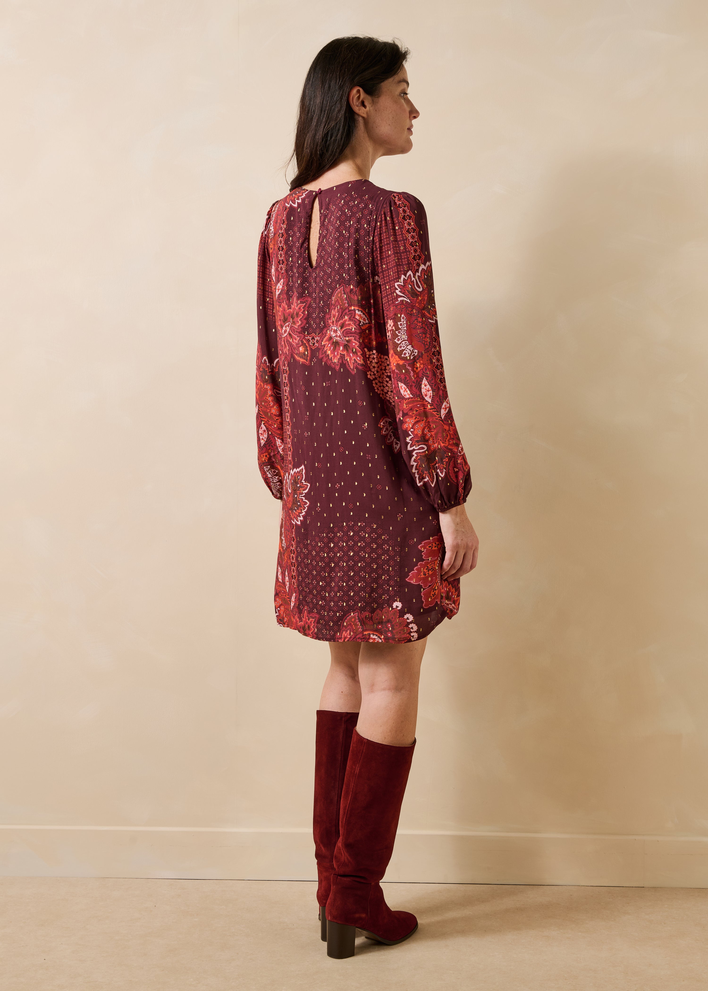 la-f-e-marabout-e-genoa-minikleid-rot-print-gr-40 image 2