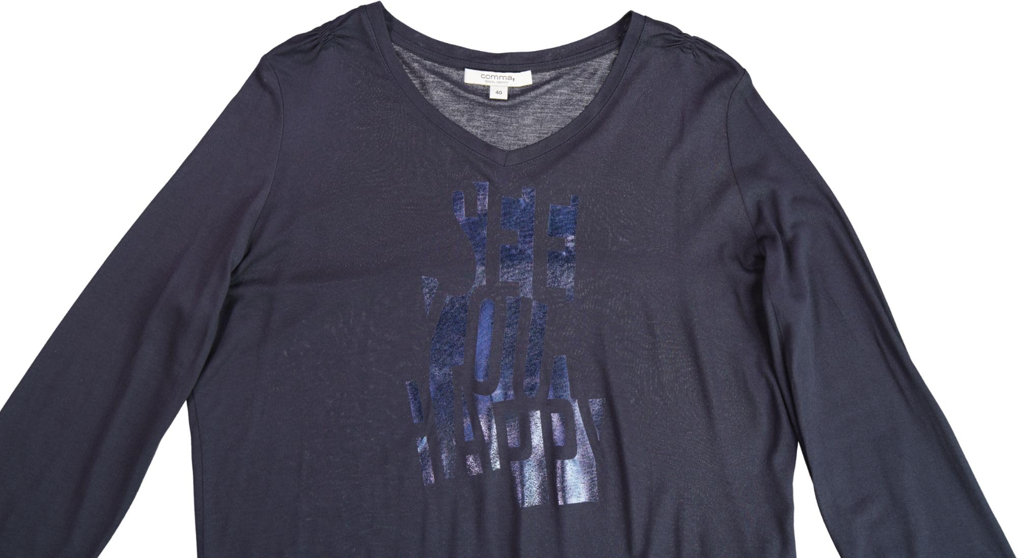 comma-langarmshirt-print-shirt-dunkelblau-jersey image 5