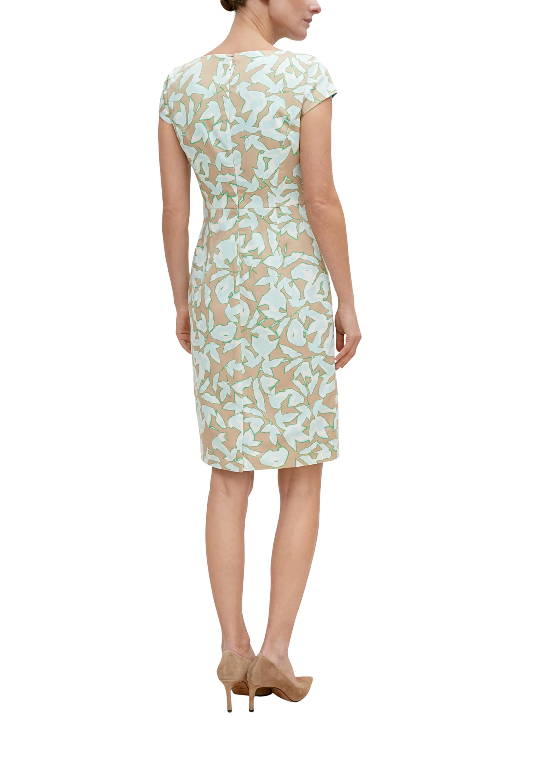 comma-kleid-baumwollsatin-mehrfarbig-gr-e-34 image 2