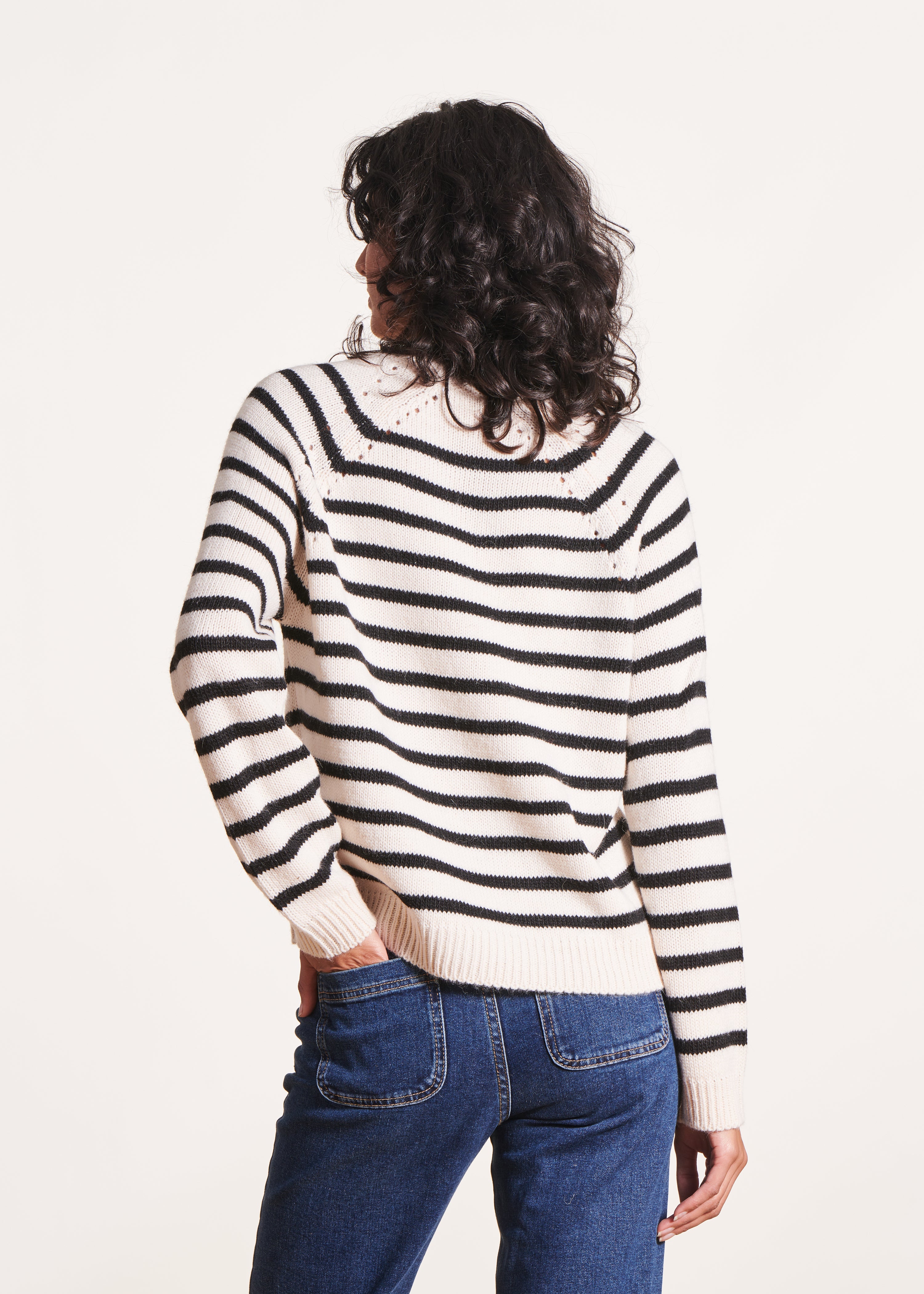 la-f-e-marabout-e-marini-re-pullover-ecru-schwarz-streifen image 3
