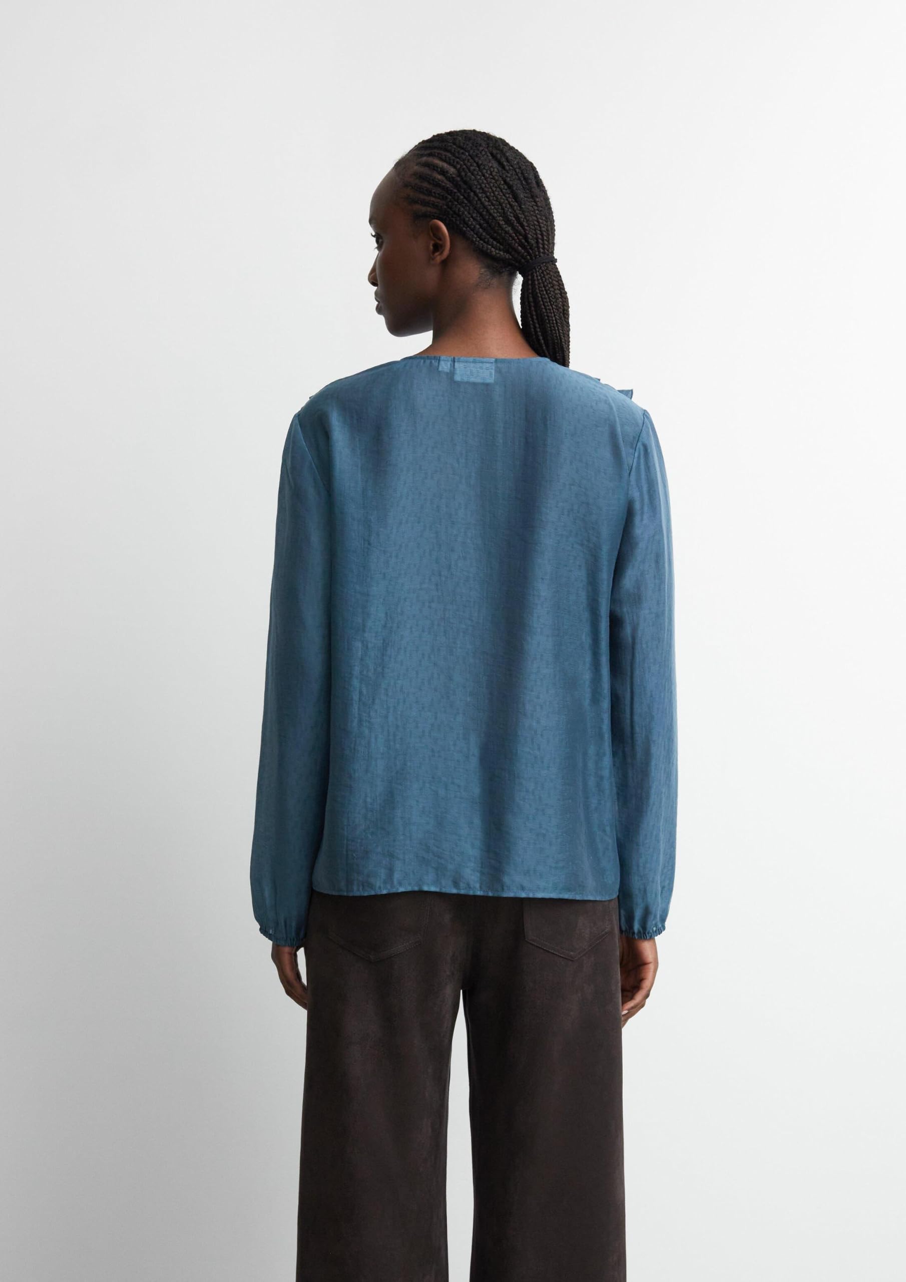 comma-blouses-bluse-jacquard-v-ausschnitt-gr-e-44 image 7