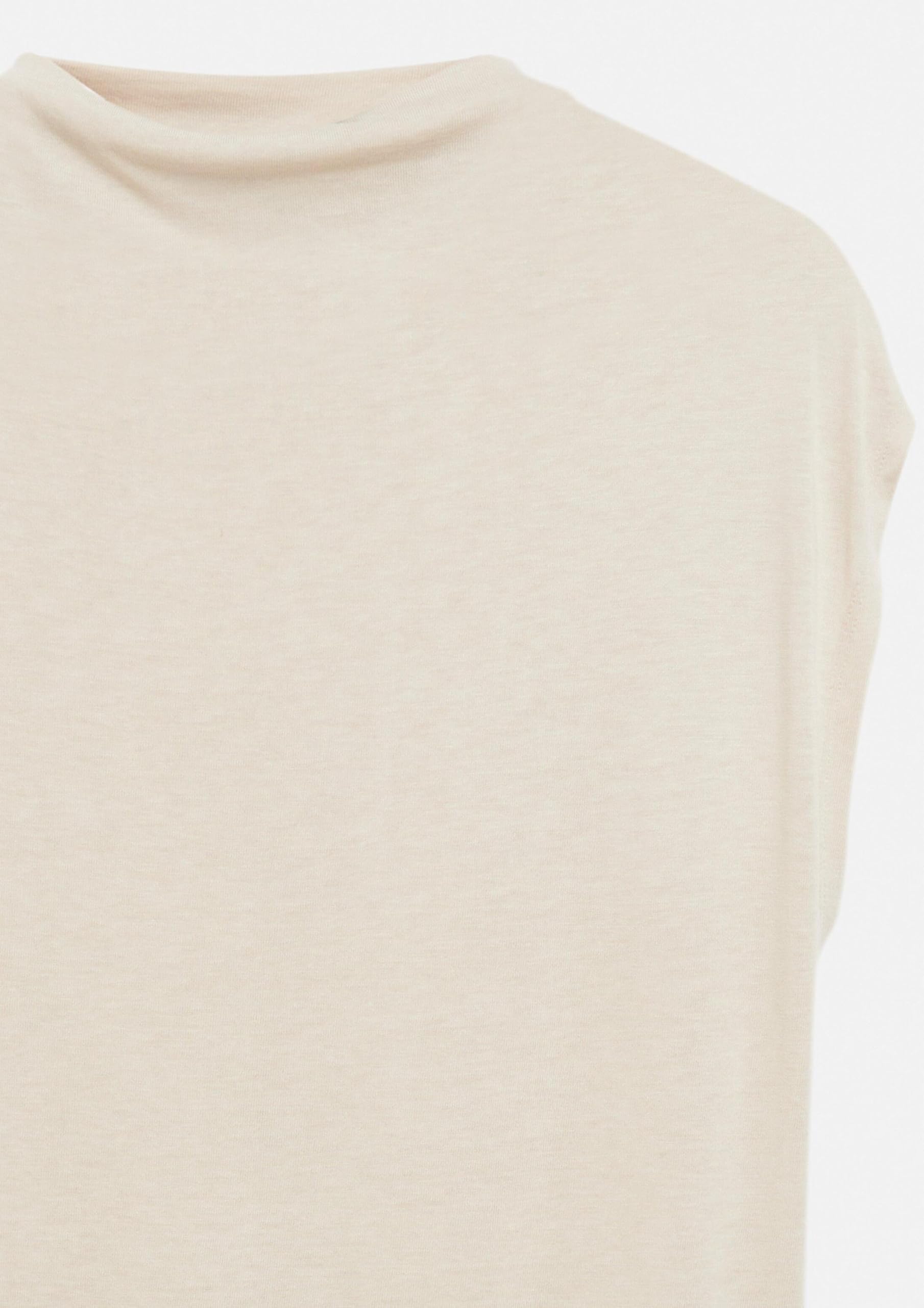 comma-t-shirt-mockneck-beige-kurzarm-gr-32 image 5