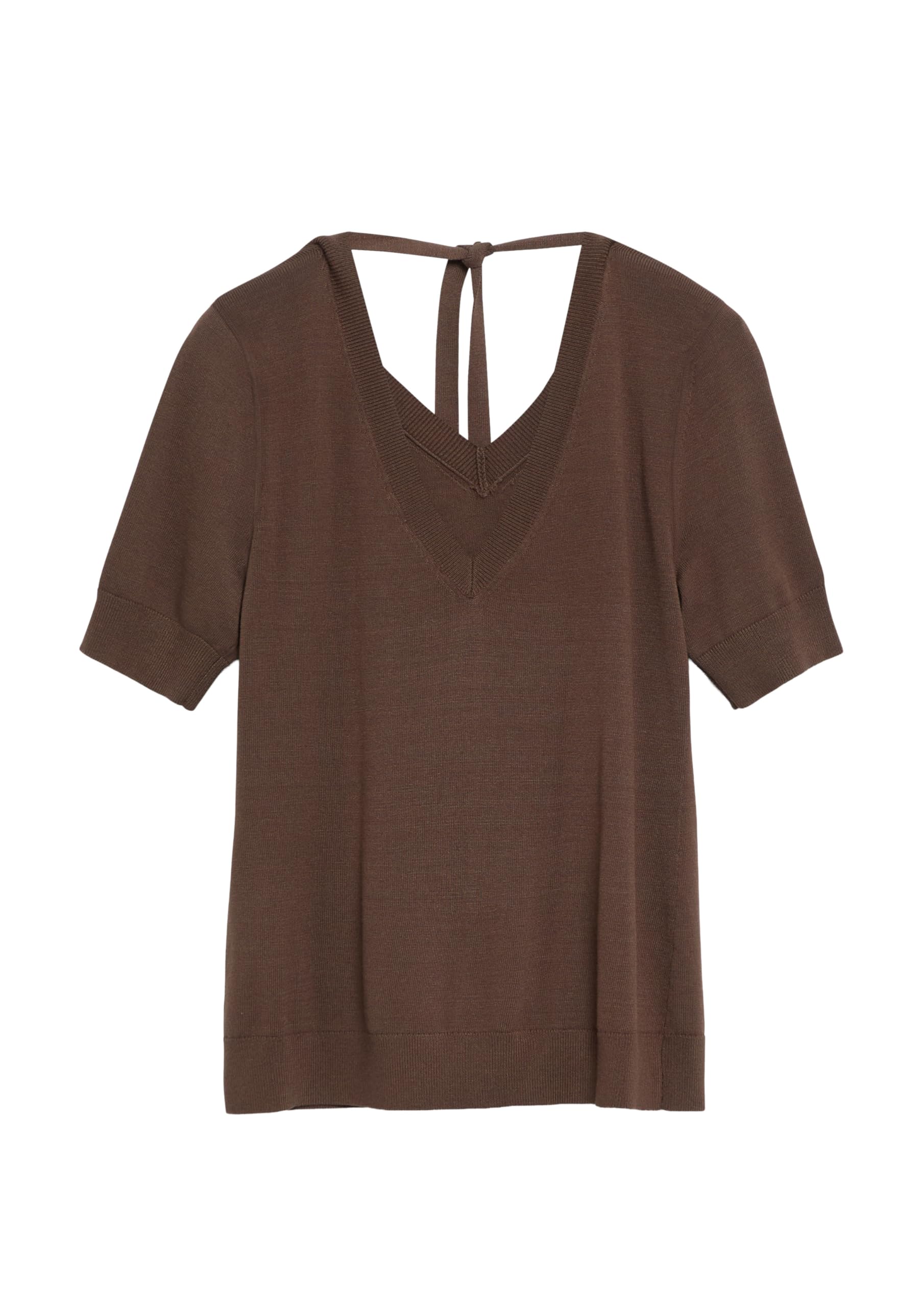 comma-knitwear-strickpullover-slim-fit-v-ausschnitt-gr-46-dunkelbraun image 4