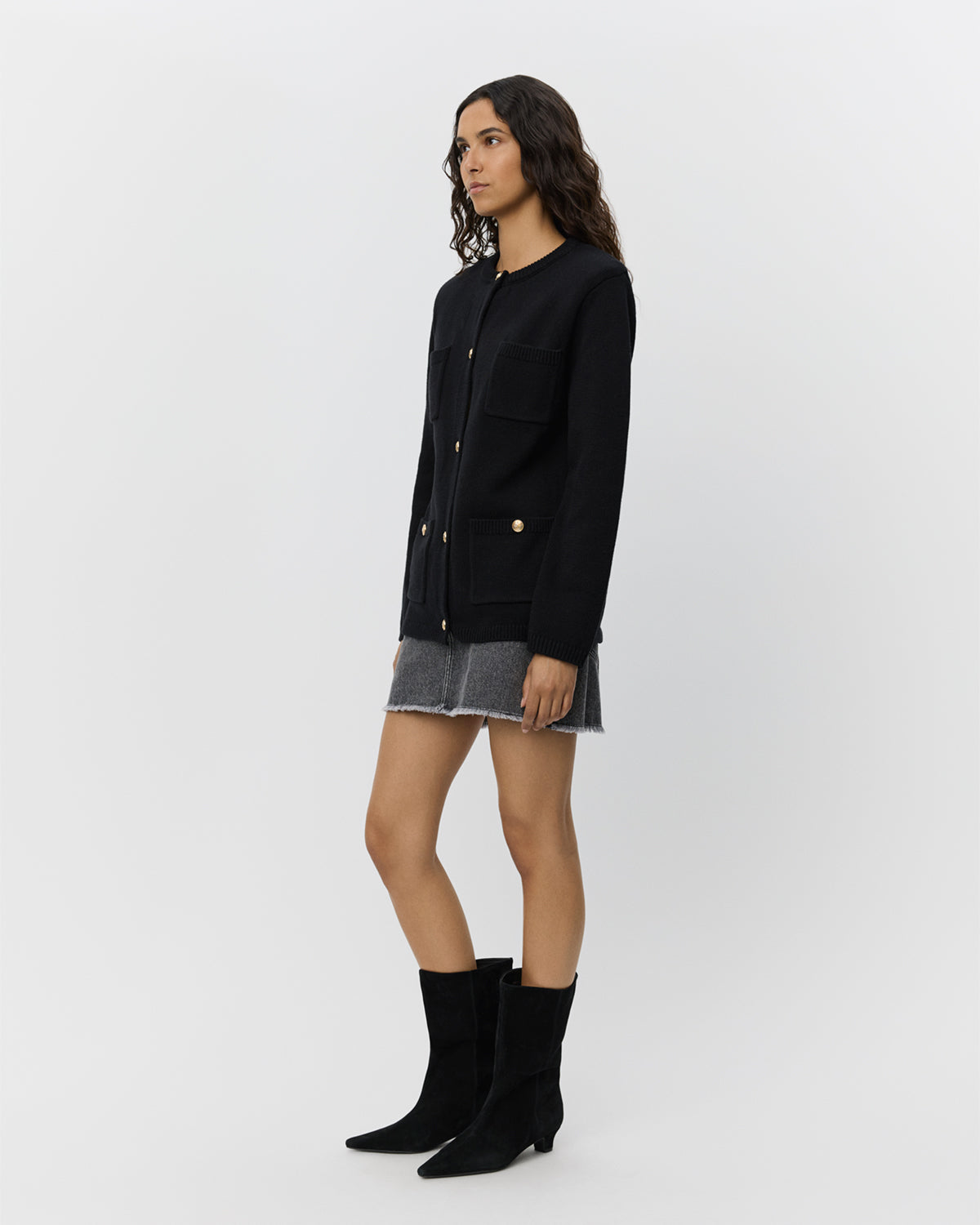 sofie-schnoor-women-clairesw-cardigan-s253145-strickjacke-schwarz-baumwolle image 3