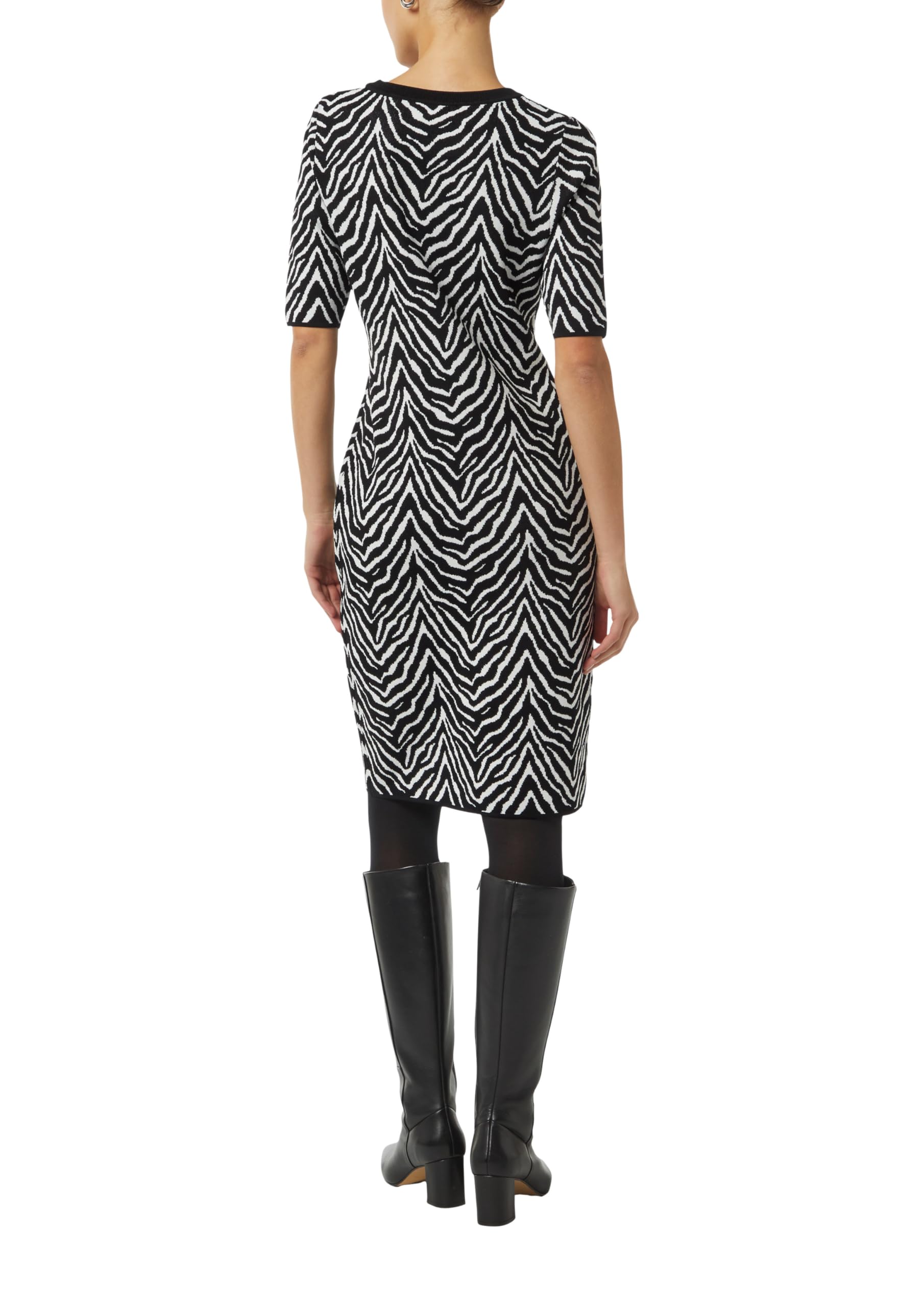 comma-dresses-strickkleid-animal-muster-gr-e-40-schmal image 2