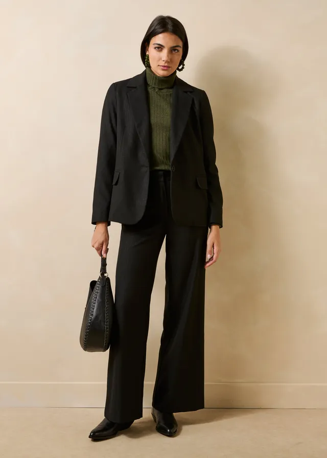la-f-e-marabout-e-galina-blazer-schwarz-gestreift image 1
