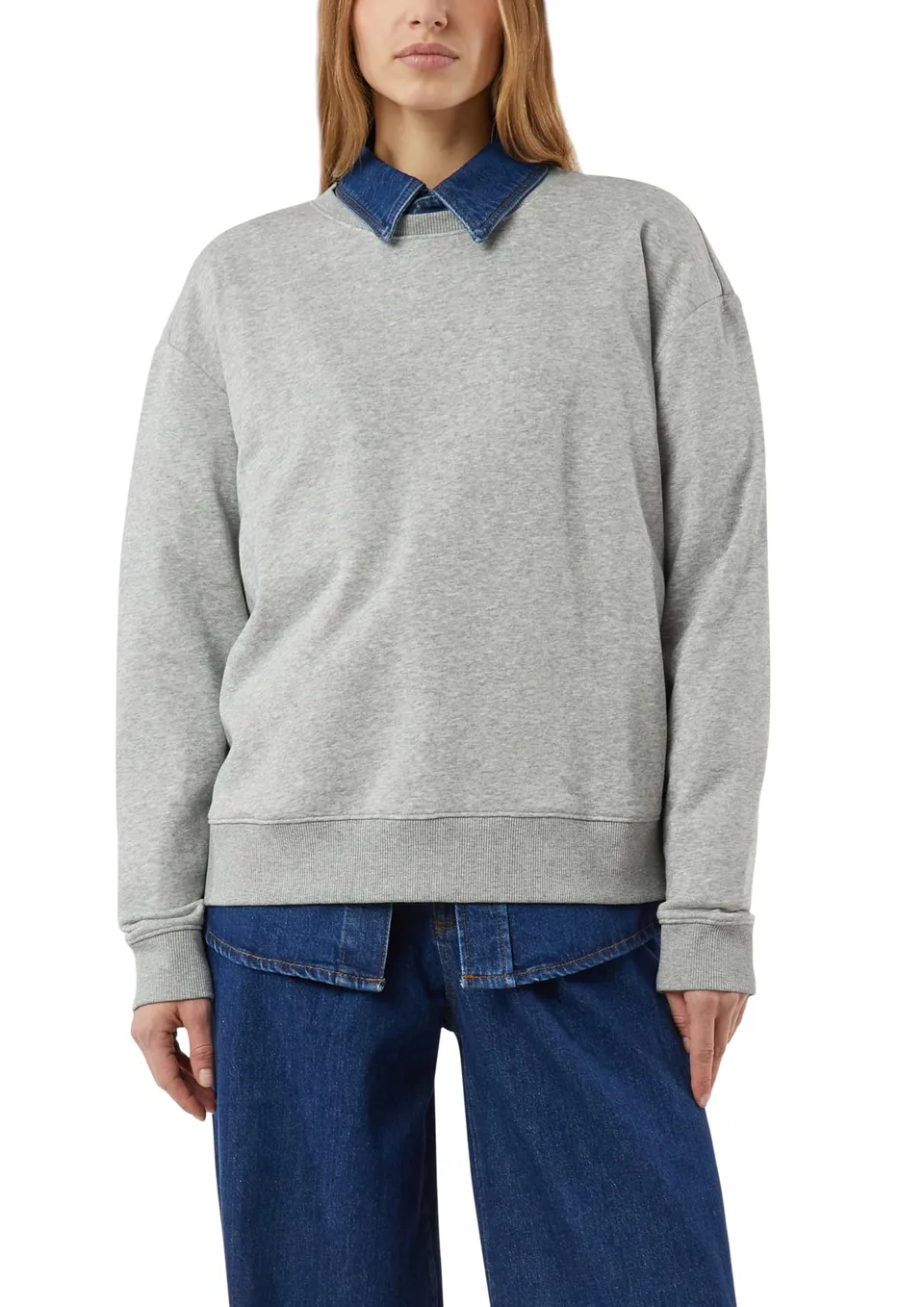 comma-oversized-sweatshirt-relaxed-olivgr-n image 1