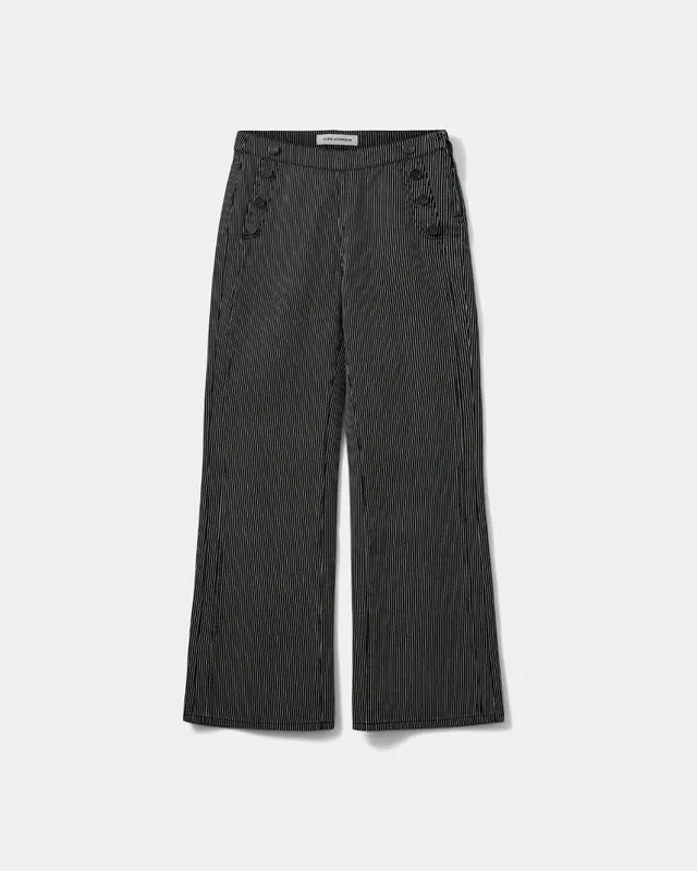 sofie-schnoor-women-lyonsw-hose-schwarz-gestreift-high-waist image 1