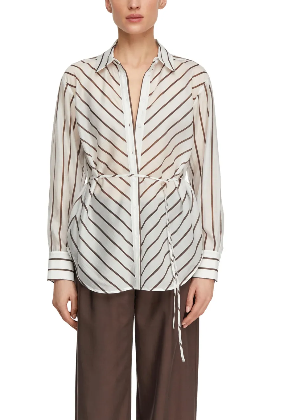 comma-blouses-lyocellmix-bluse-streifen-gr-e-40 image 1
