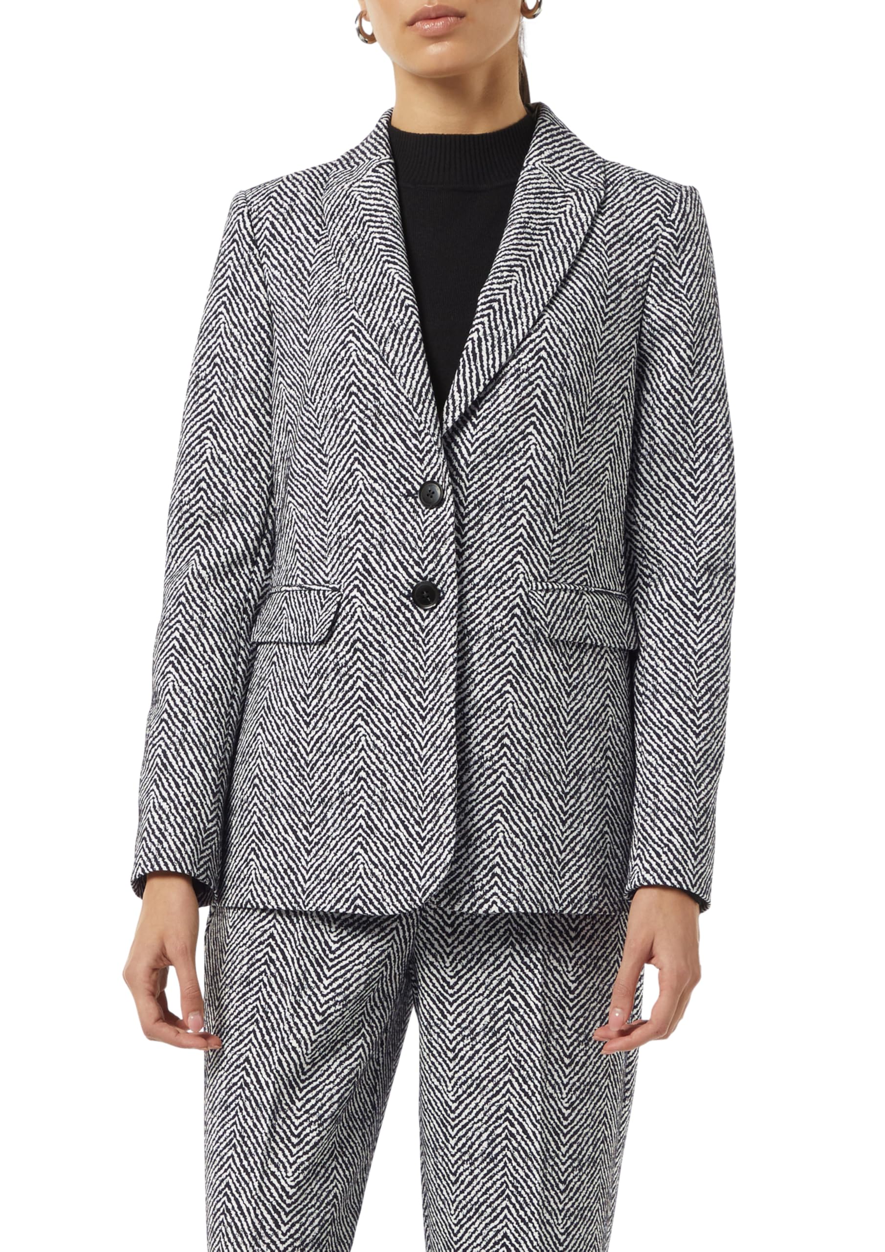 comma-blazers-blazer-jacquard-strukturmuster-damen-gr-44 image 1