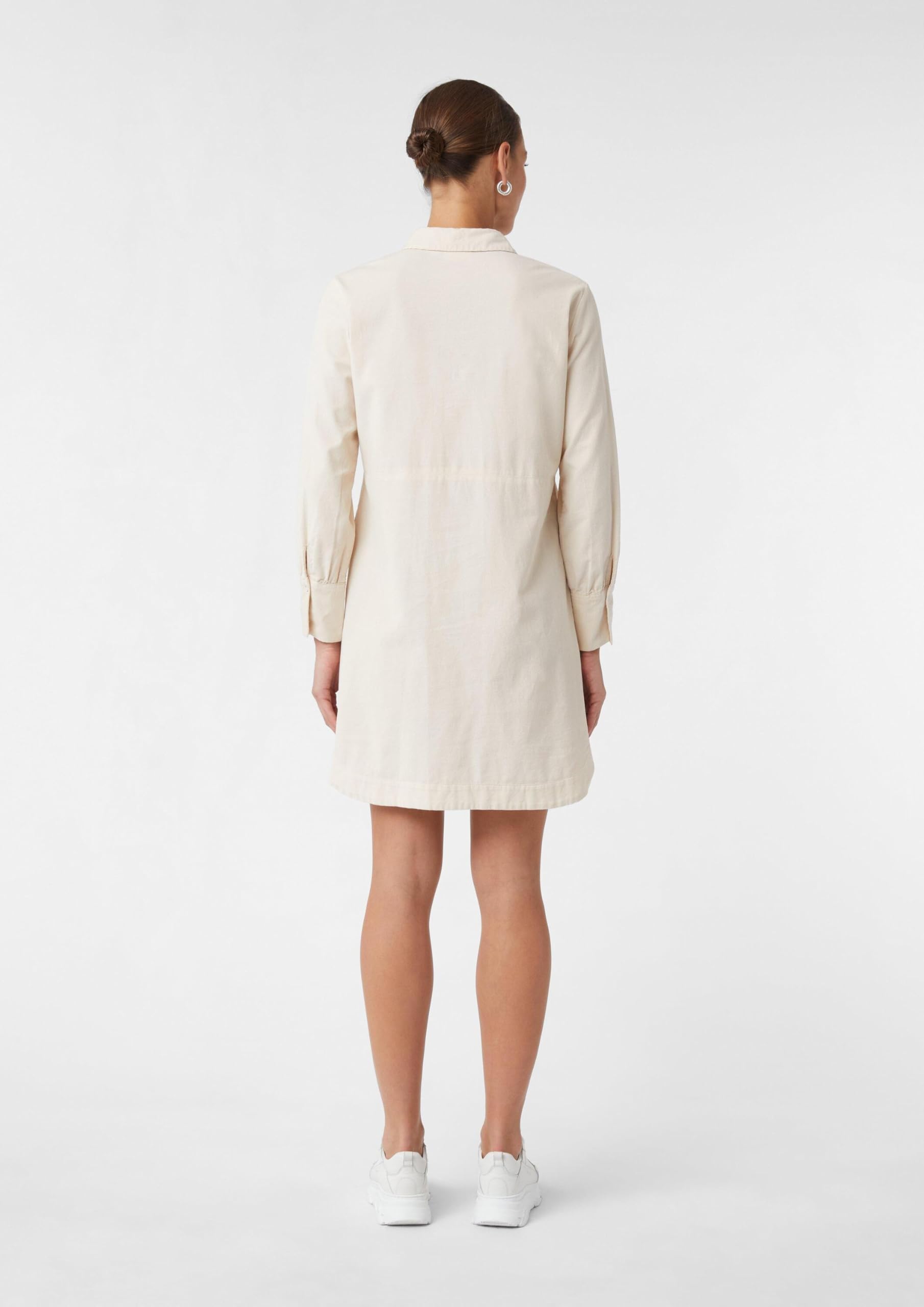 comma-hemdblusenkleid-feincord-beige-gr-42-tasche image 7