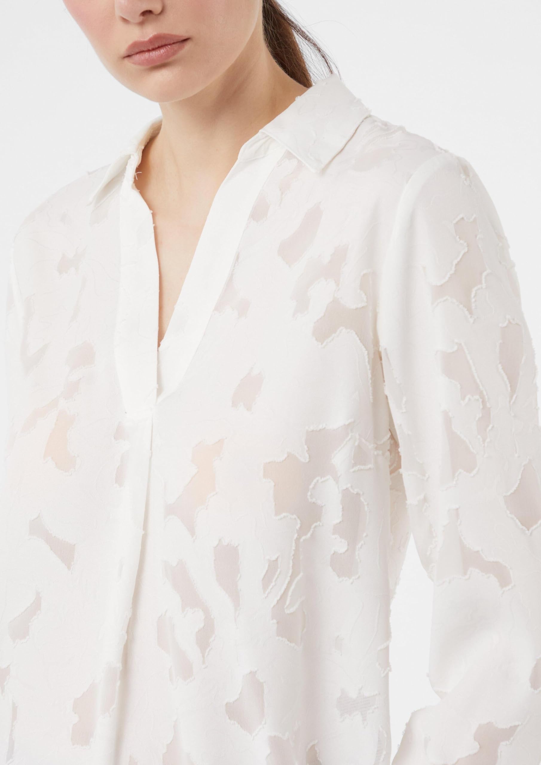 comma-jacquard-bluse-semitransparent-relaxed-fit image 4