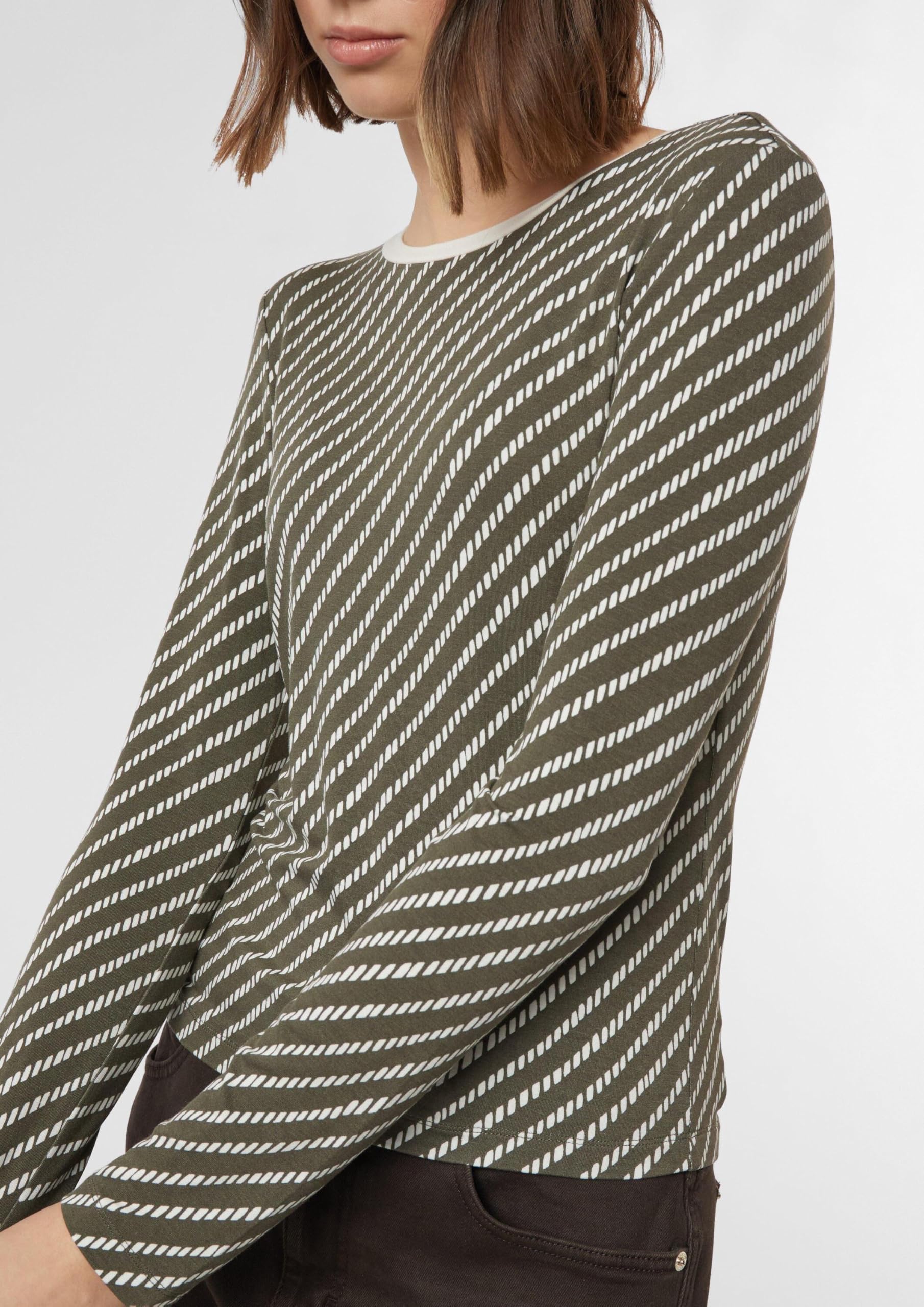 comma-langarmshirt-slim-fit-allover-muster-gr-e-34 image 4