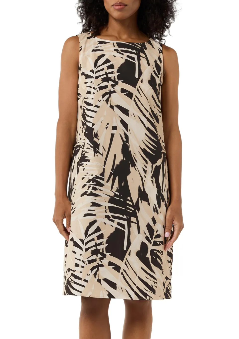 comma-dresses-baumwollkleid-relaxed-schwarz-gr-38 image 1