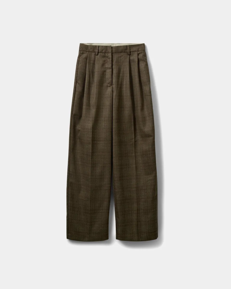 sofie-schnoor-women-carlottasw-hose-braun-tweed-wide-leg image 1