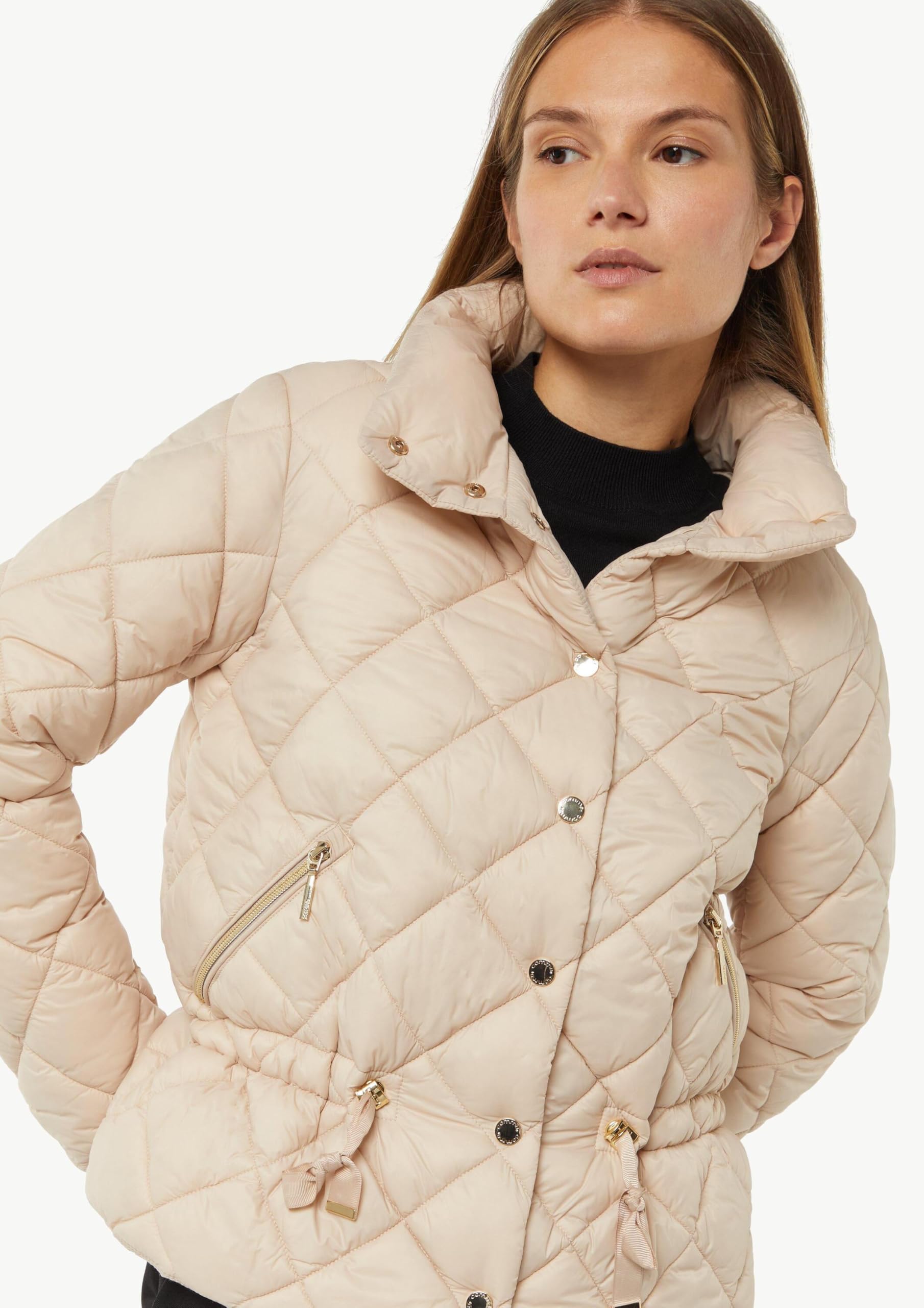 comma-steppjacke-jacke-beige-gr-40-mit-taillendetail image 2