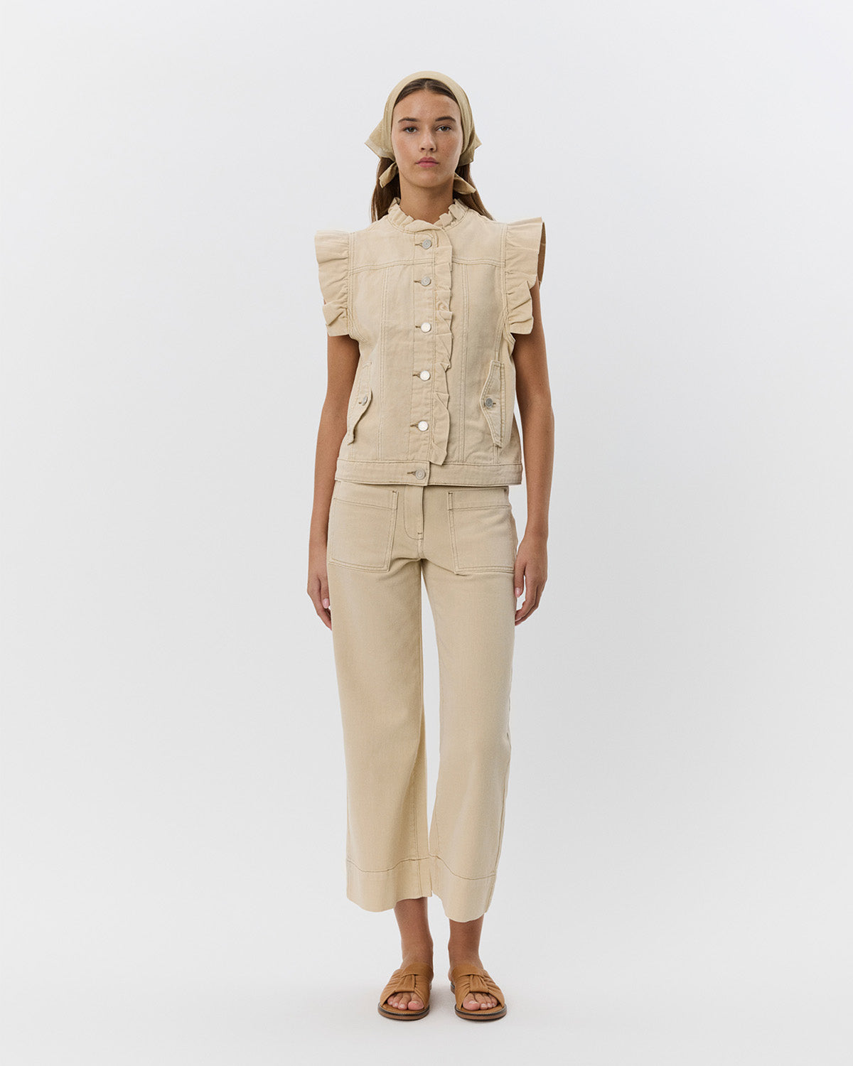 sofie-schnoor-women-farahsw-weste-warm-sand-baumwolle image 3