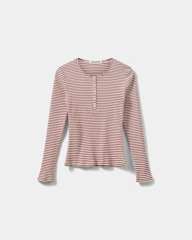 sofie-schnoor-women-paxsw-langarmshirt-rot-gestreift-bio image 1