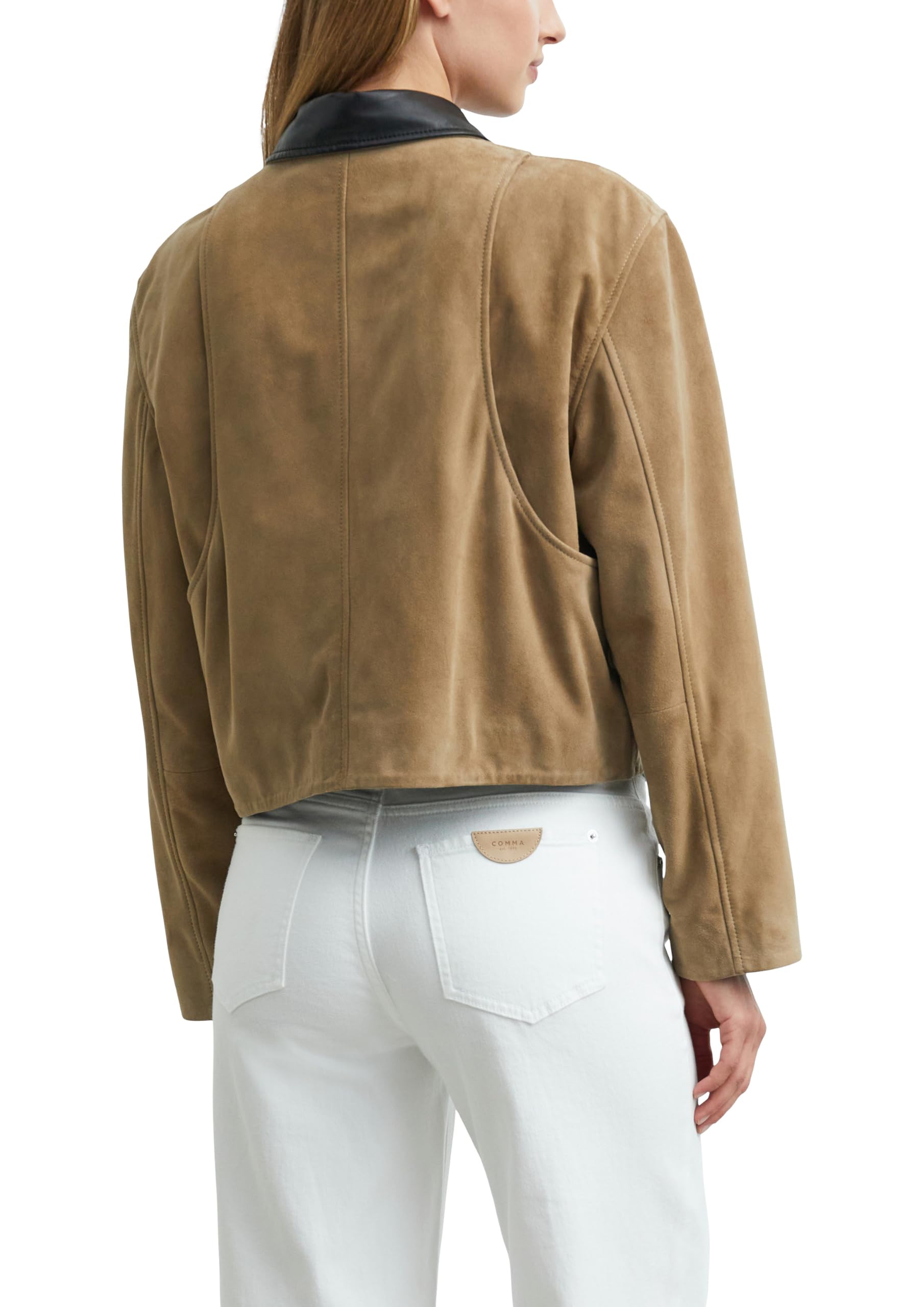 comma-jackets-veloursleder-jacke-hemdkragen-gr-e-38 image 2